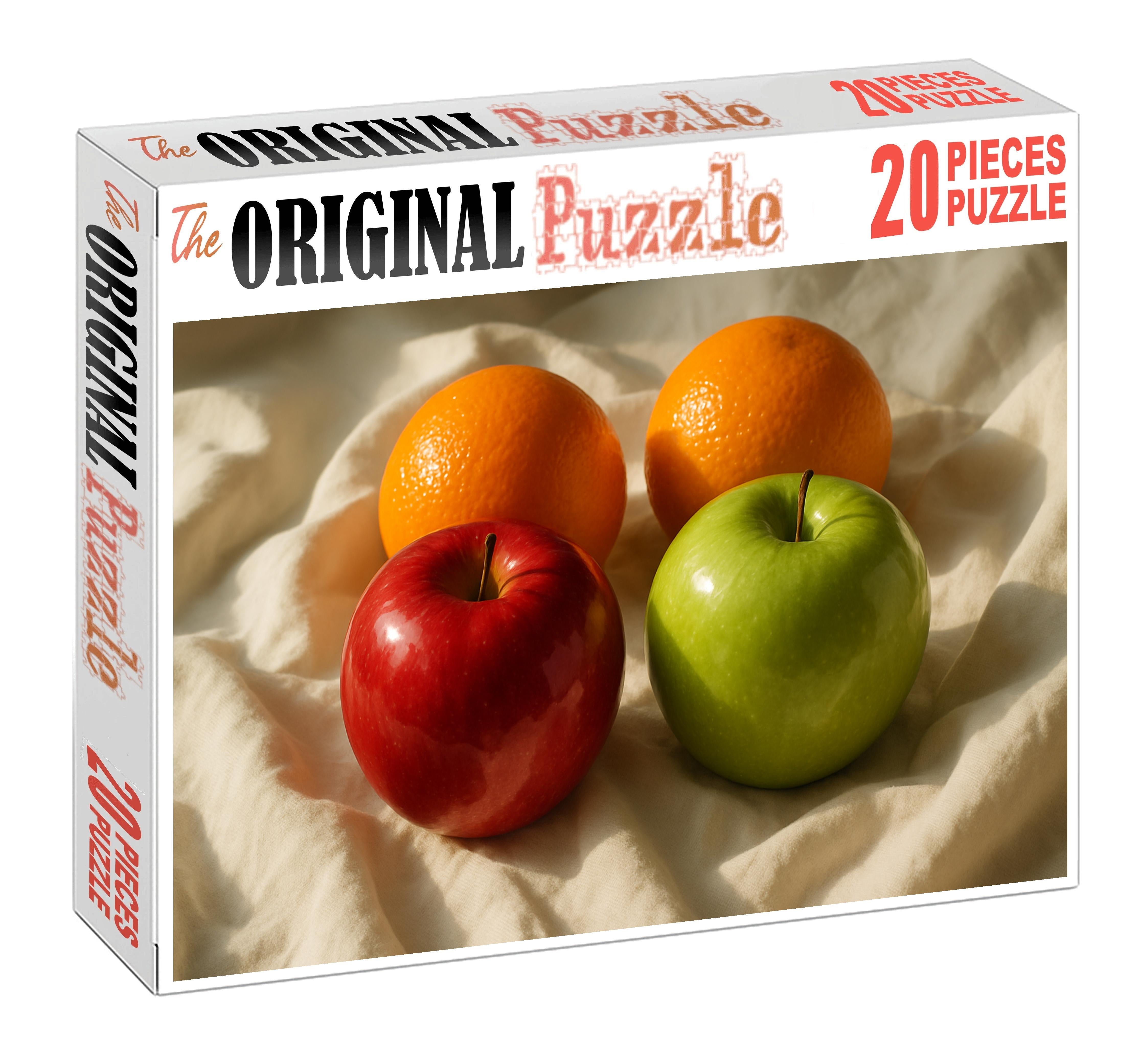 Still Life With Apples And Oranges Mini Puzzle