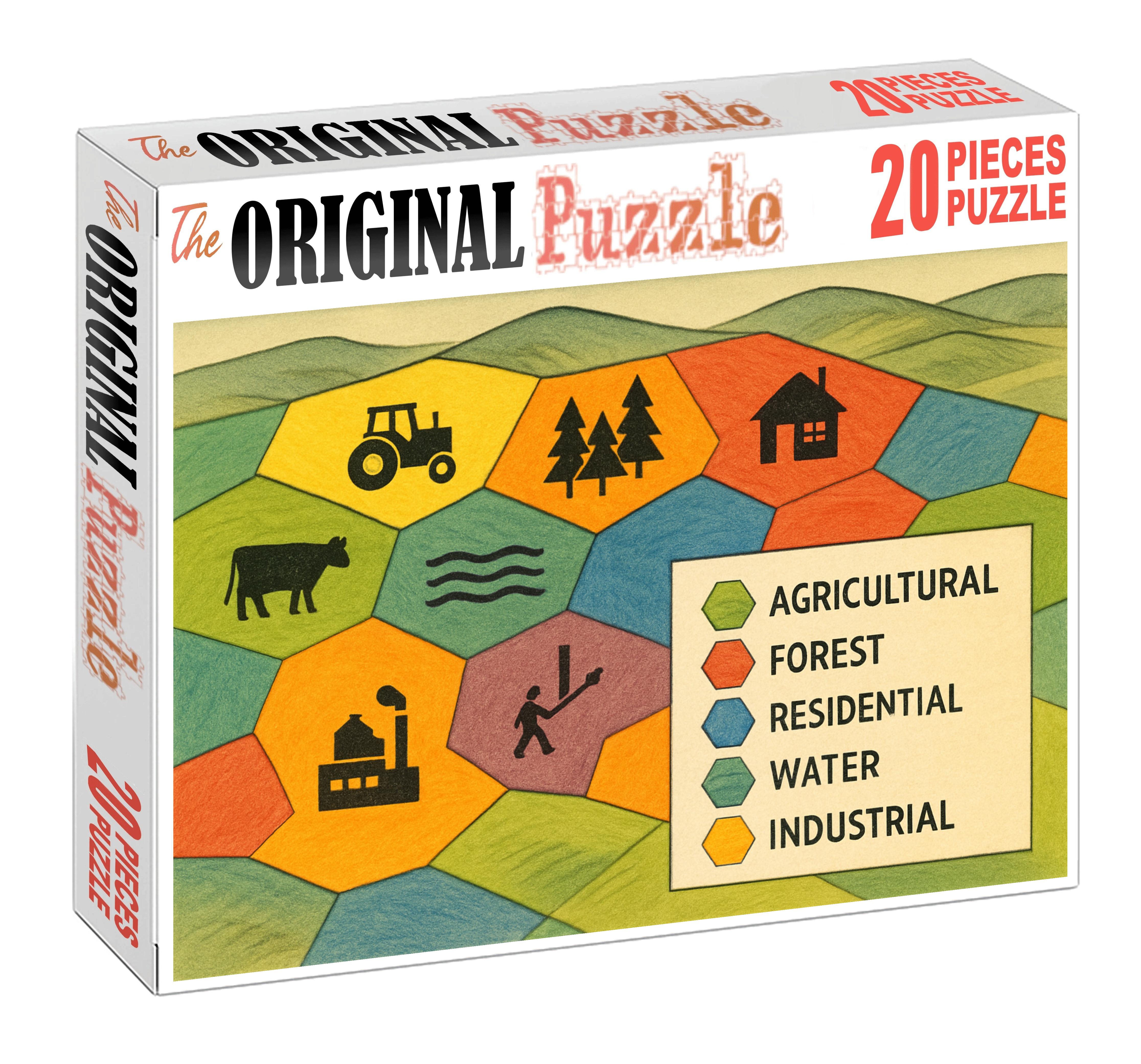 Cultural Landscape Pattern Map 300 Piece Puzzle