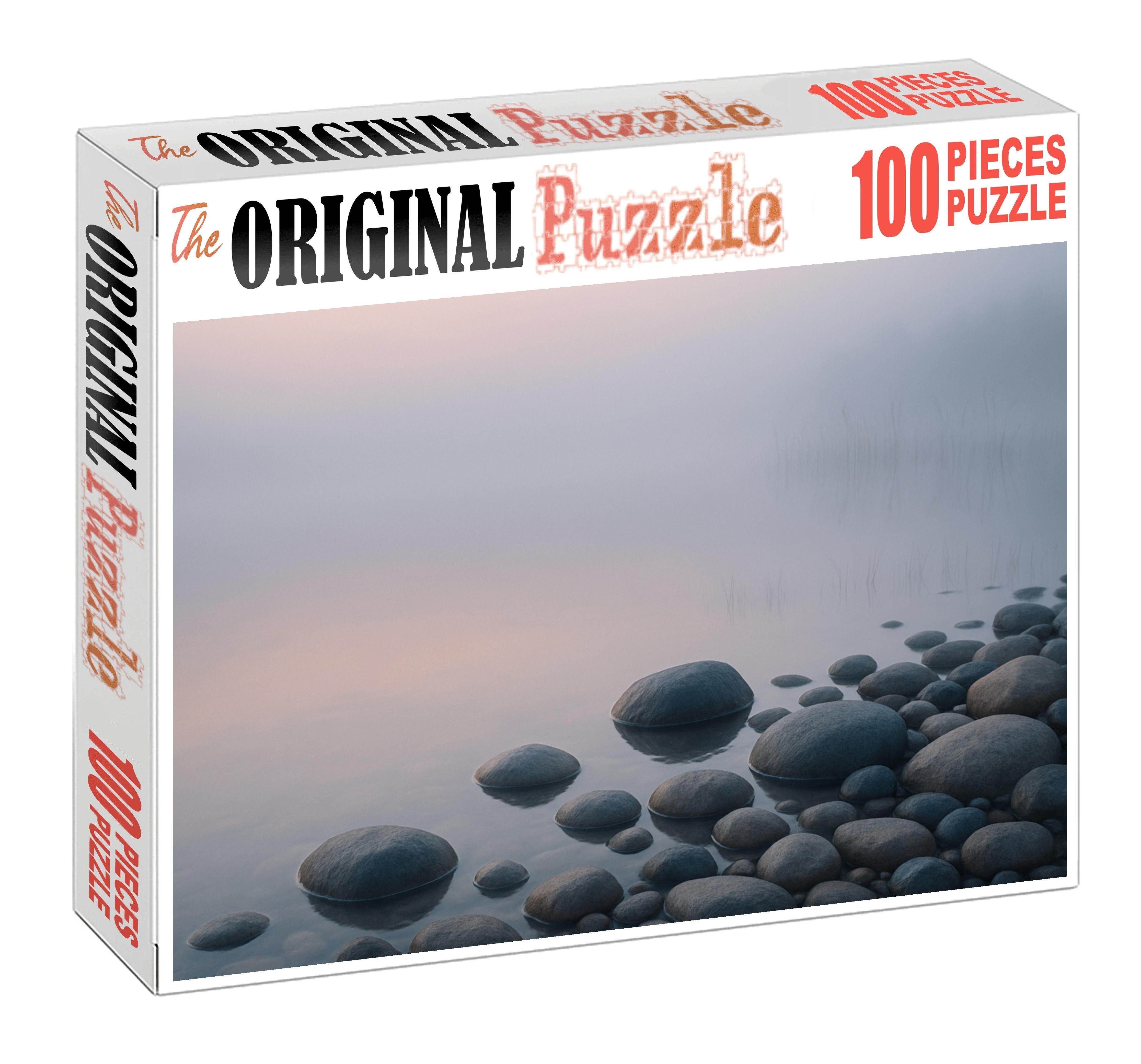 Early Morning Lakeshore Mist Easy Puzzles