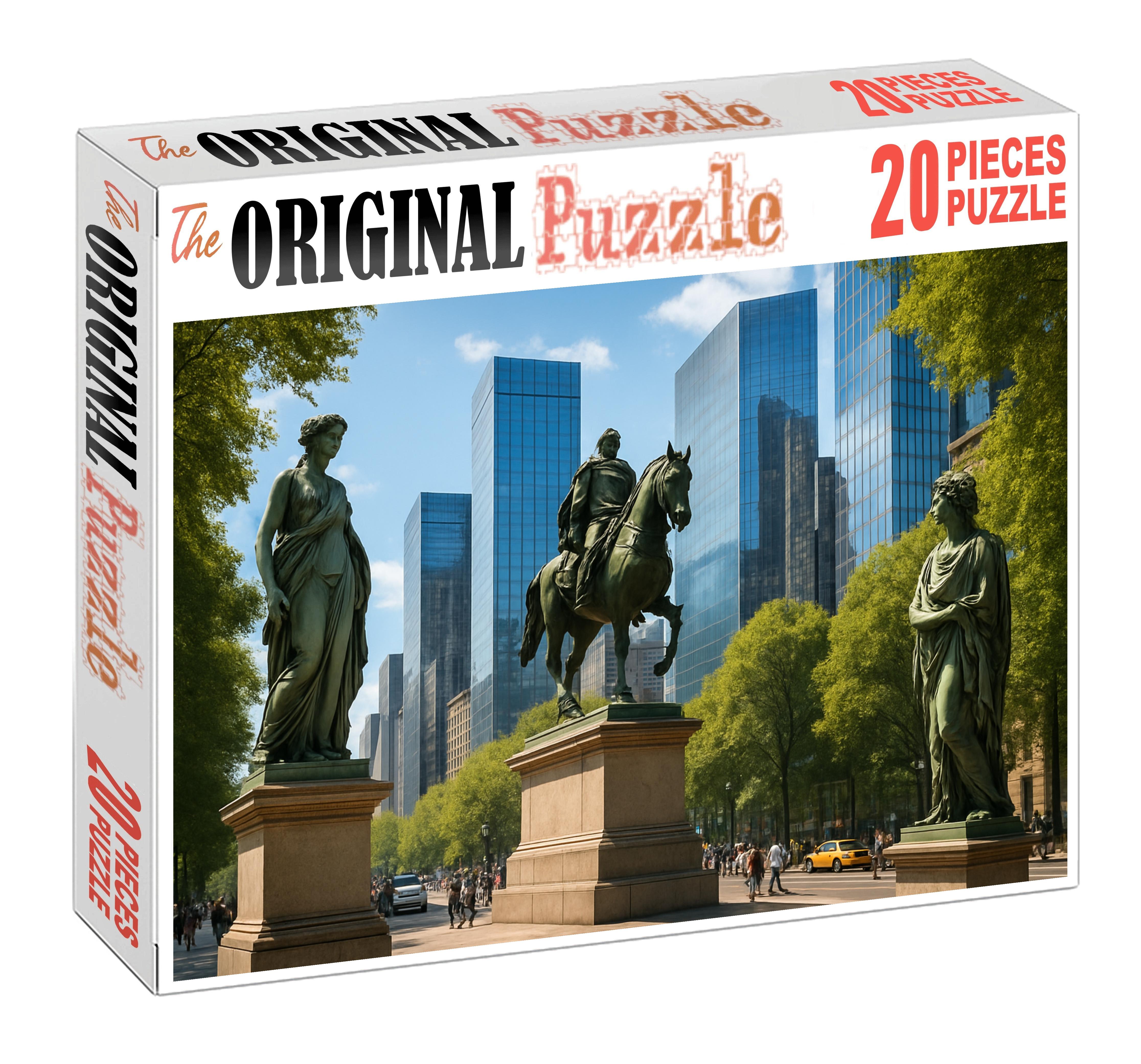 Mexico City Reforma Avenue Skyline Latin Americas Blend Of Historic Monuments And New Skyscrapers Puzzle For Kids