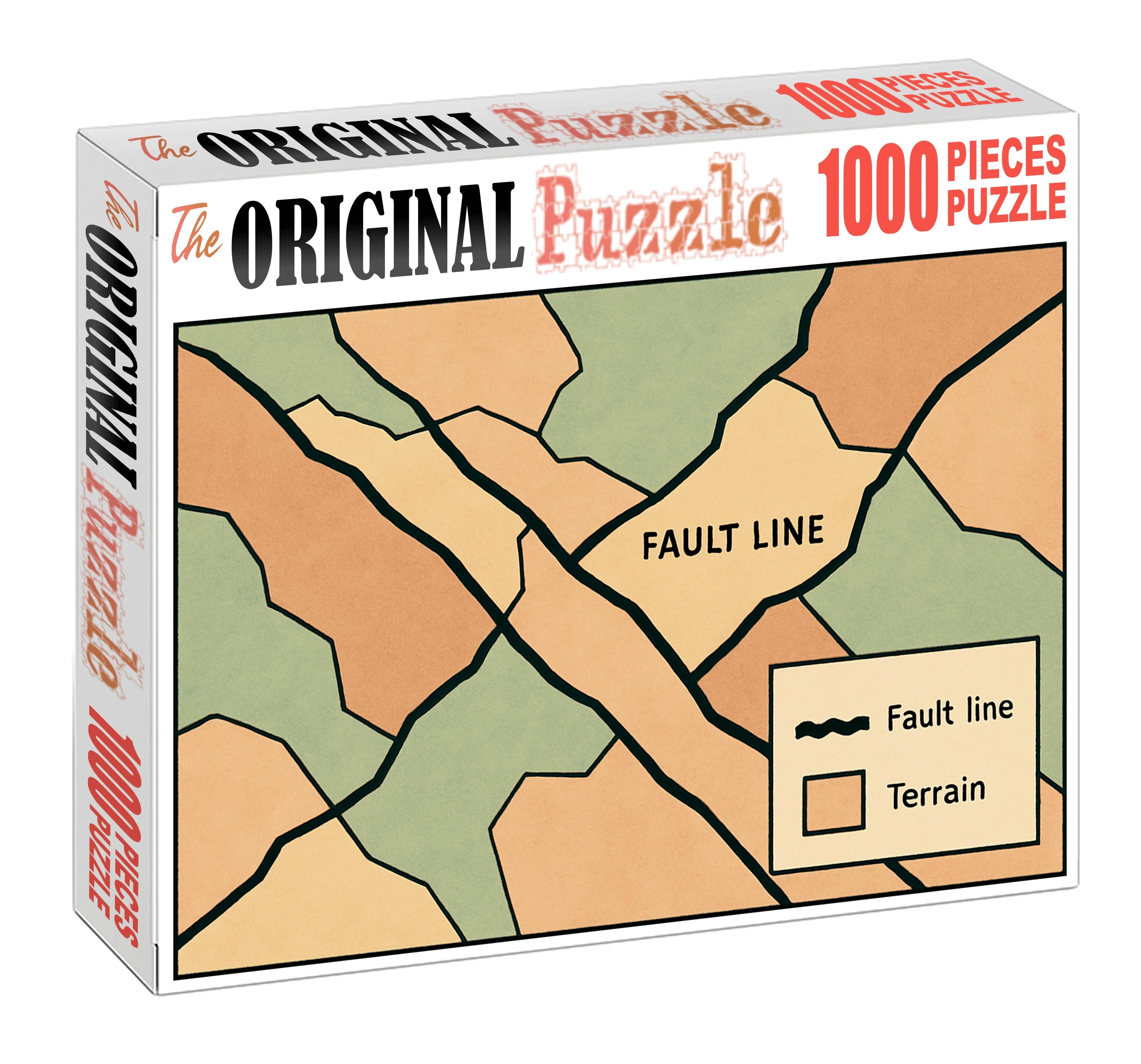 Geological Fault Line Diagram 500 Piece Puzzle