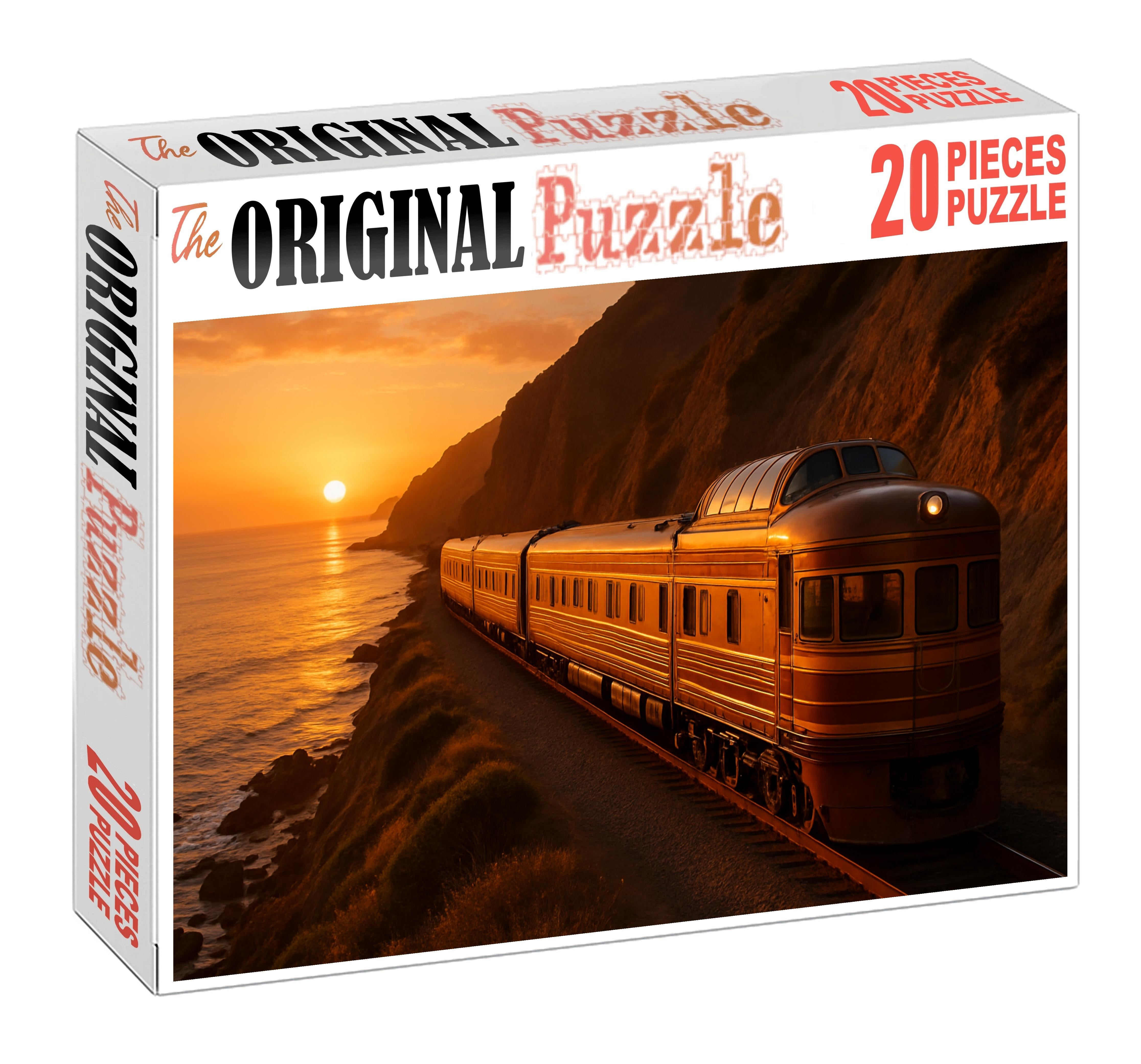 Amber Sunset Panorama Observation Train Mini Puzzle