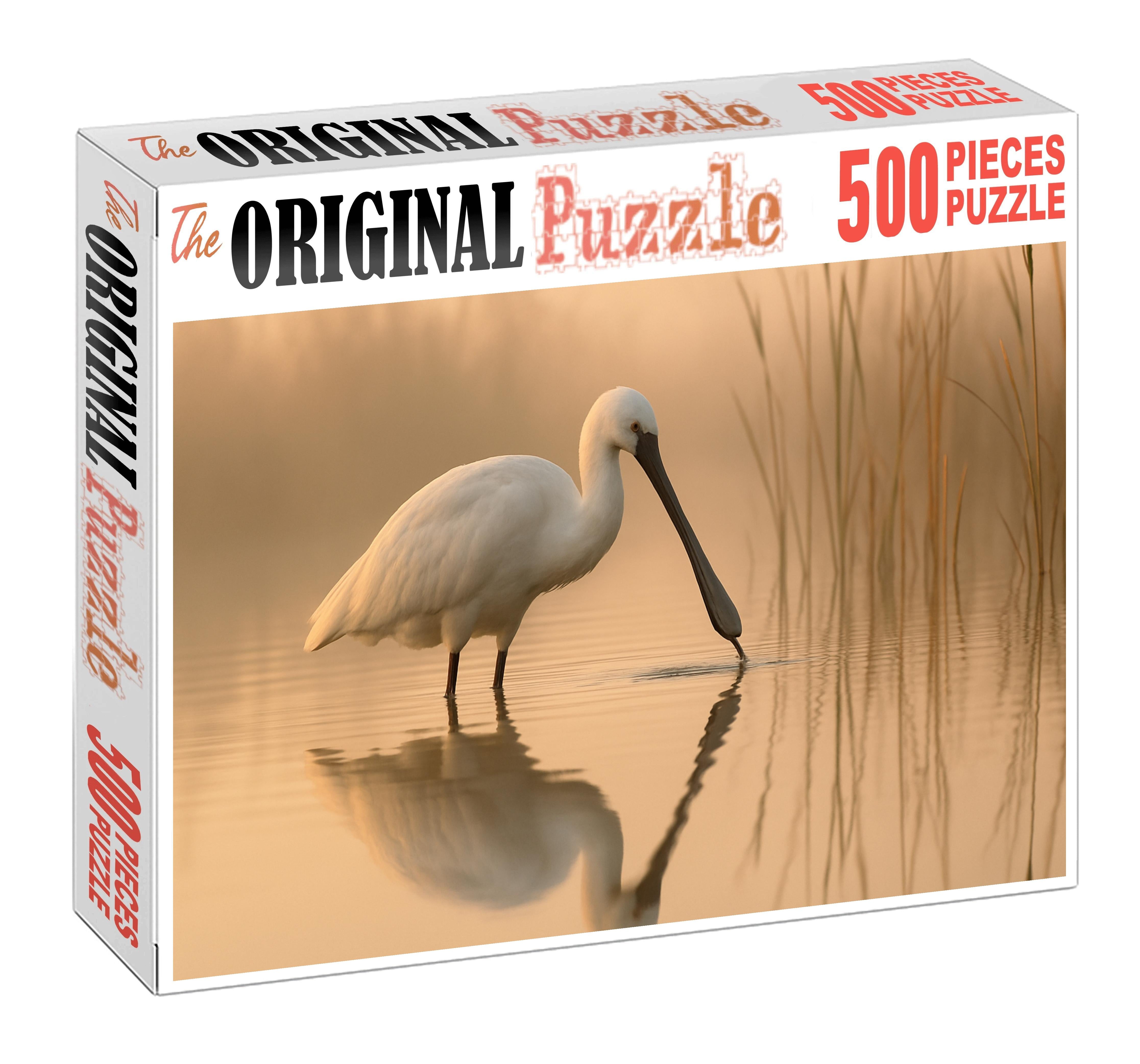 Spoonbill The Elegant Marsh Dancer Large Format Puzzle