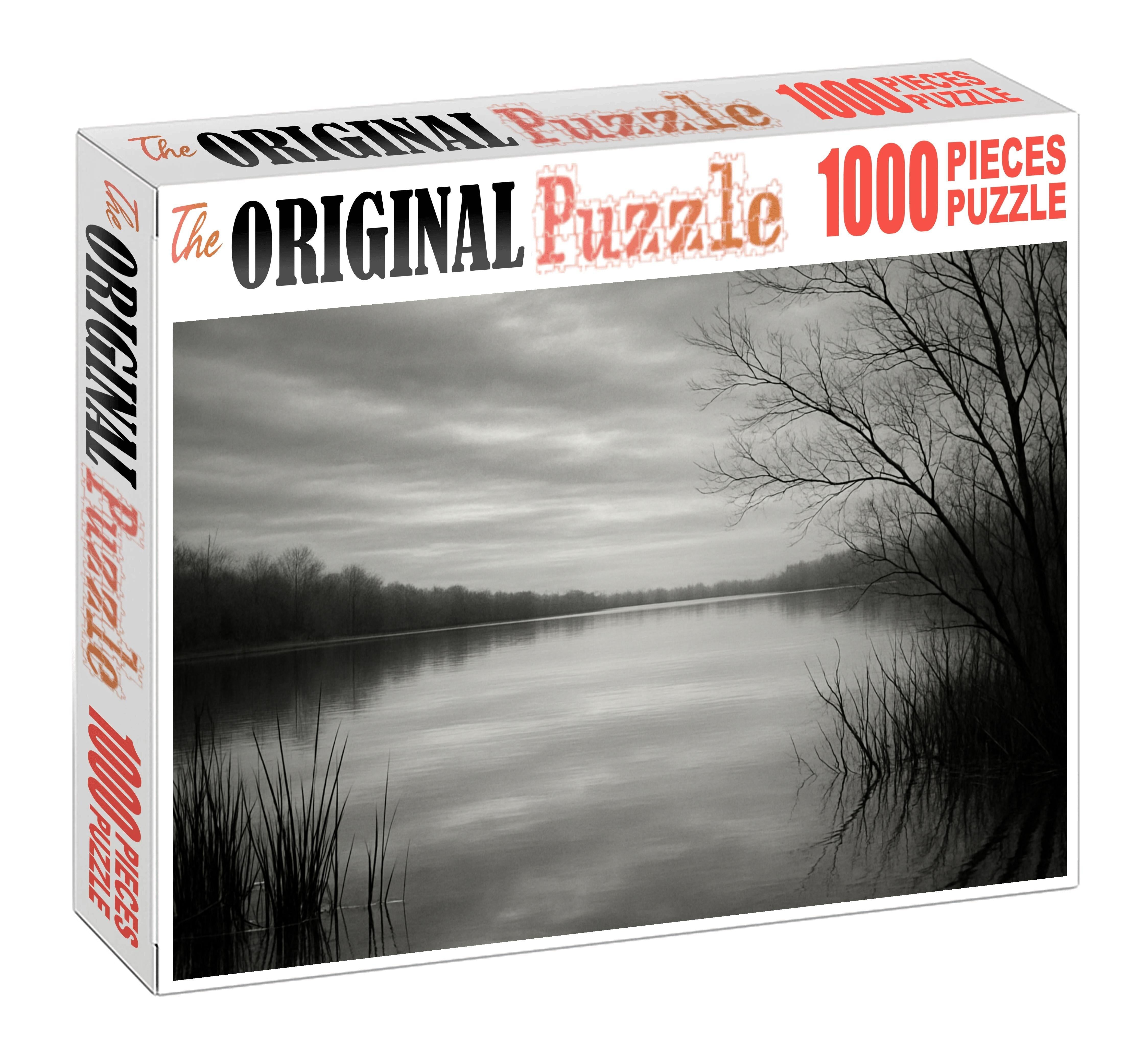Silver Lake Reflection Premium Puzzle Pieces