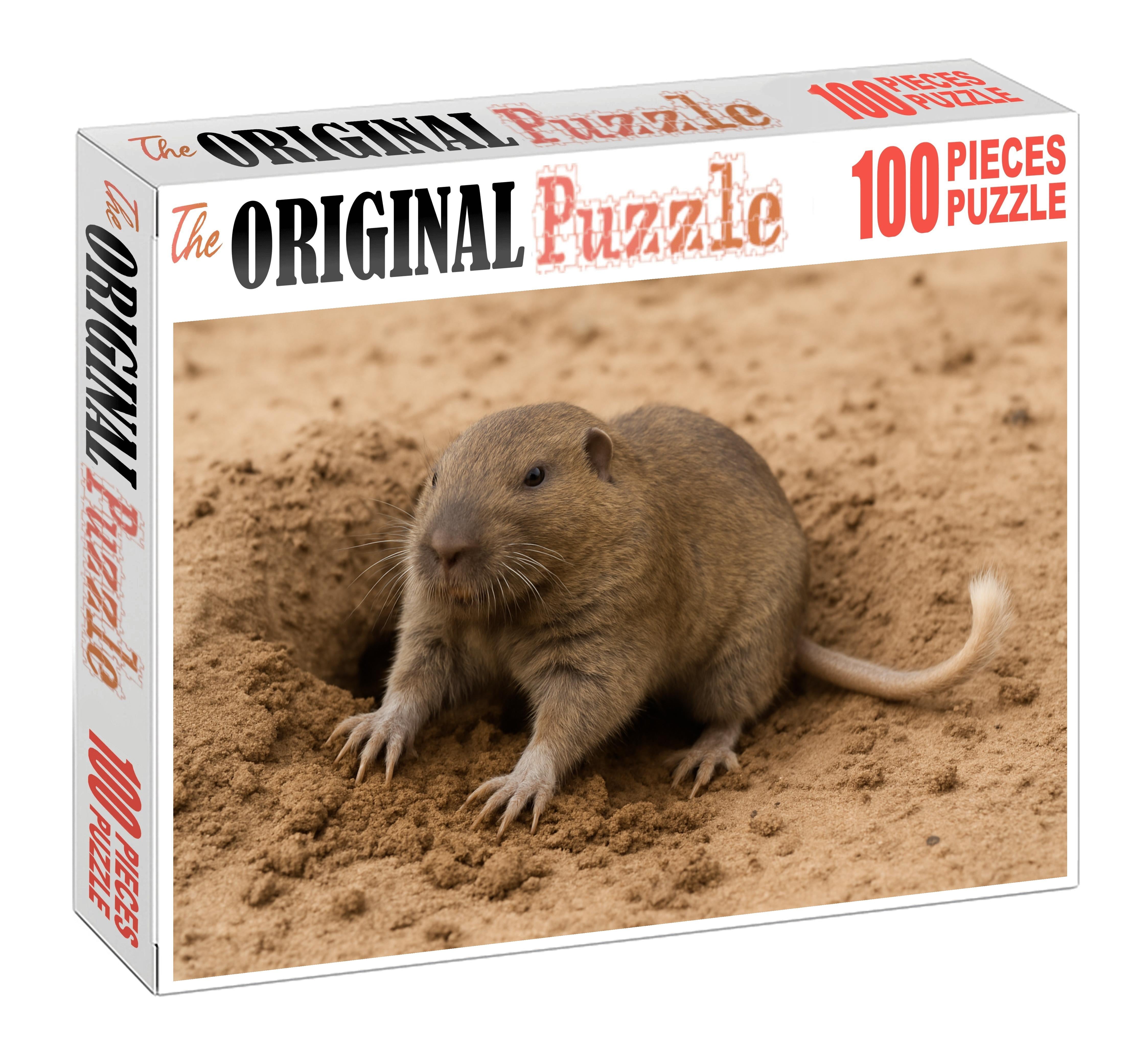 Ivory-tailed Burrower Compact Rodent With Strong Claws And Long Tail Puzzle Fun