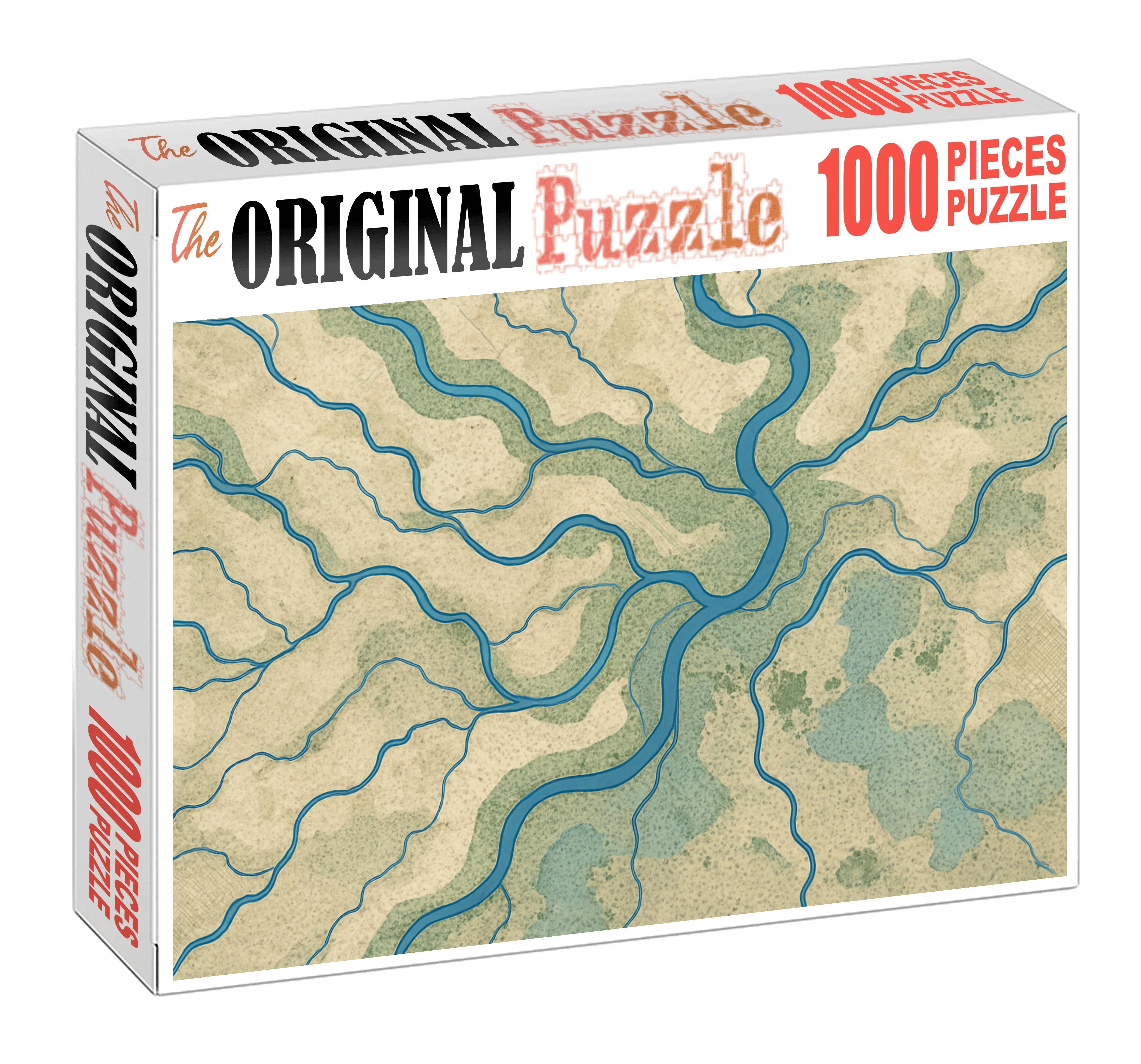Dynamic River Network Flow Map Challenging Puzzles