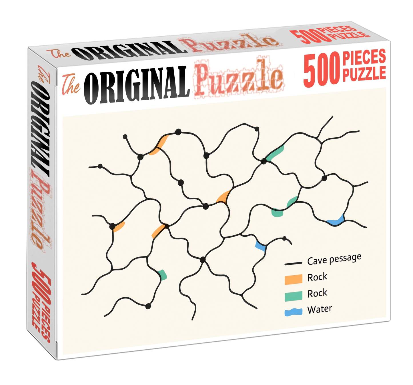 Subterranean Cave Passage Network Diagram 50 Piece Puzzle