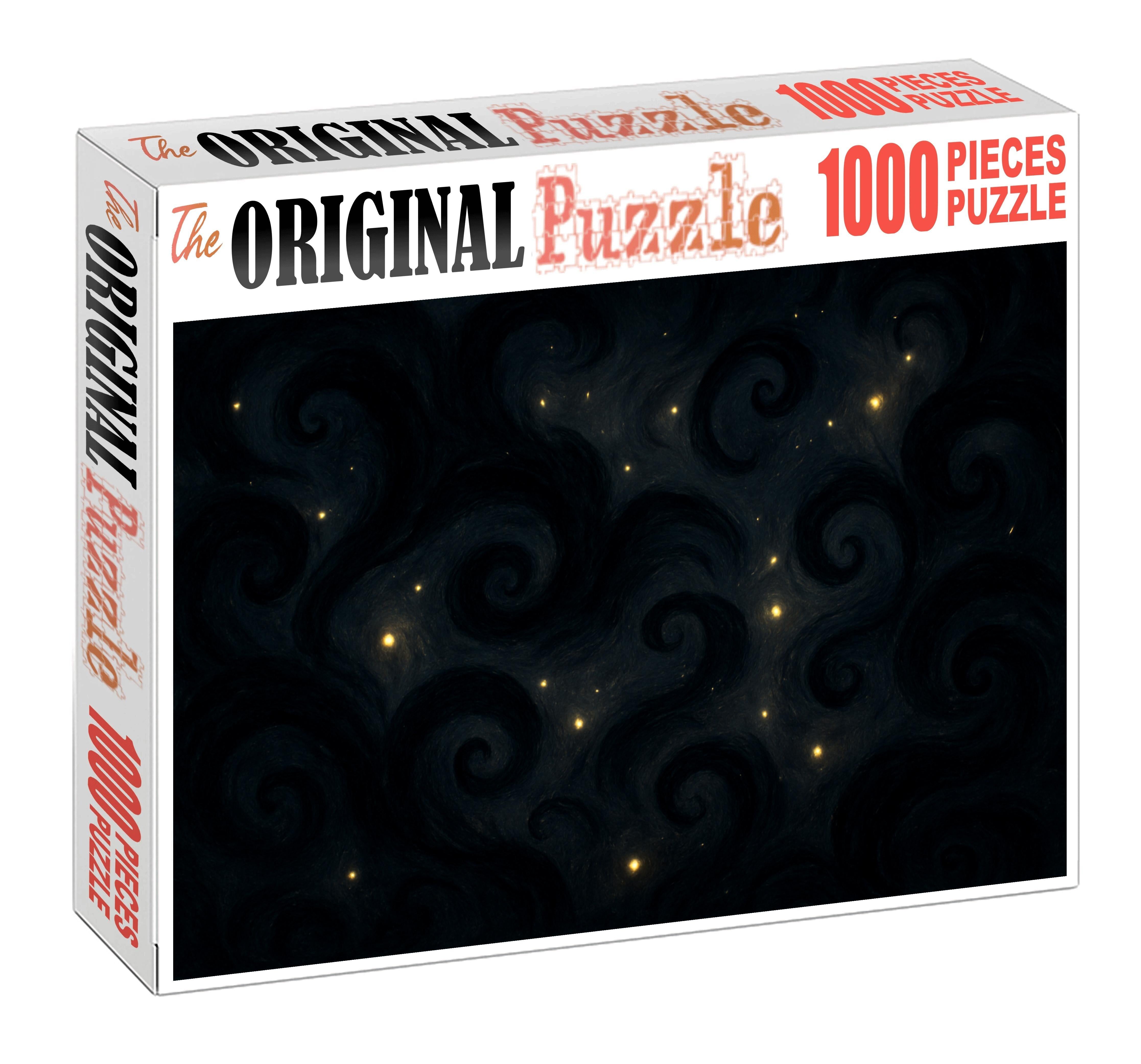 Veil Of Floating Ink And Fireflies 200 Piece Puzzle