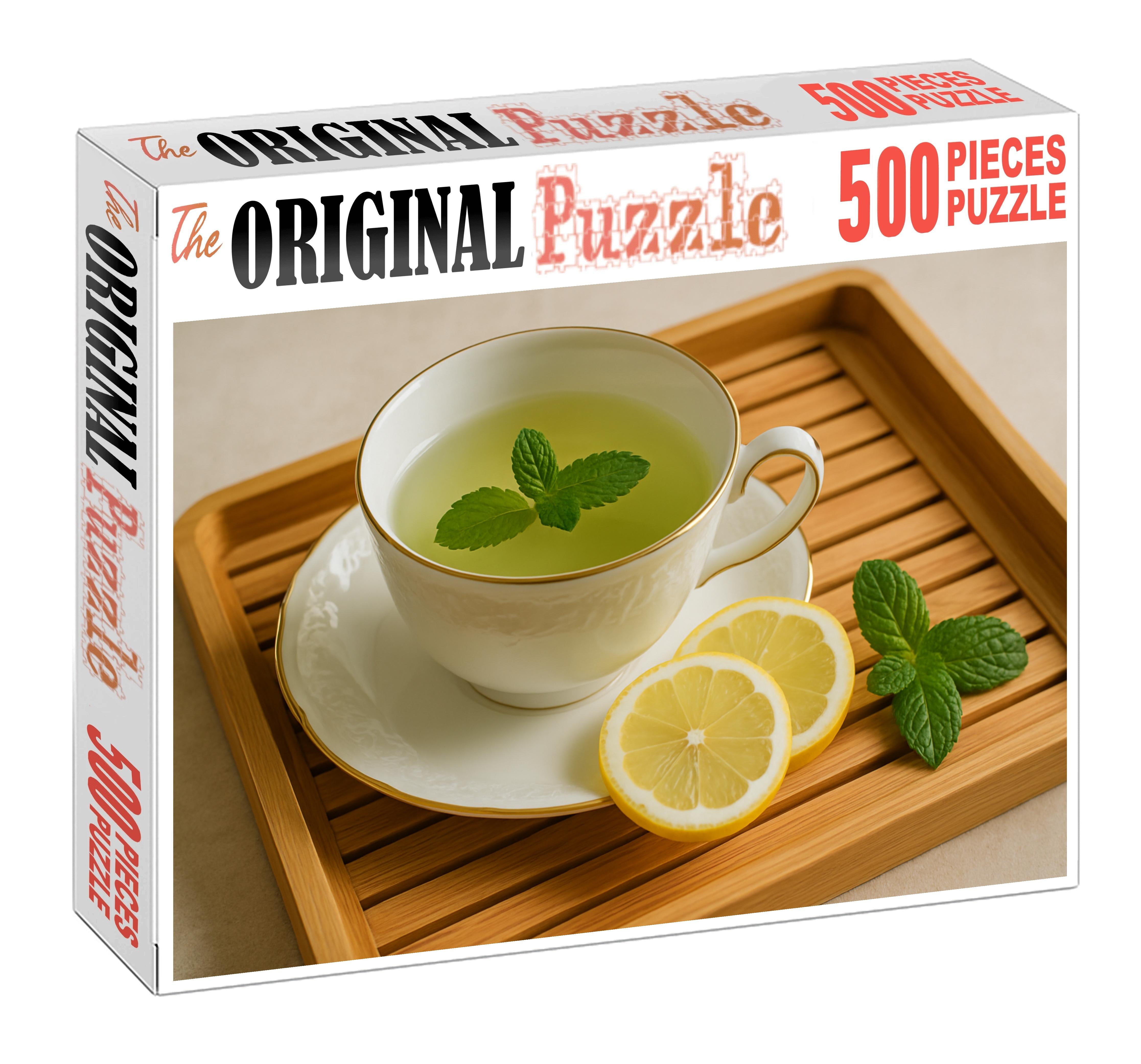 Citrus Grove Green Tea Unique Puzzle Design