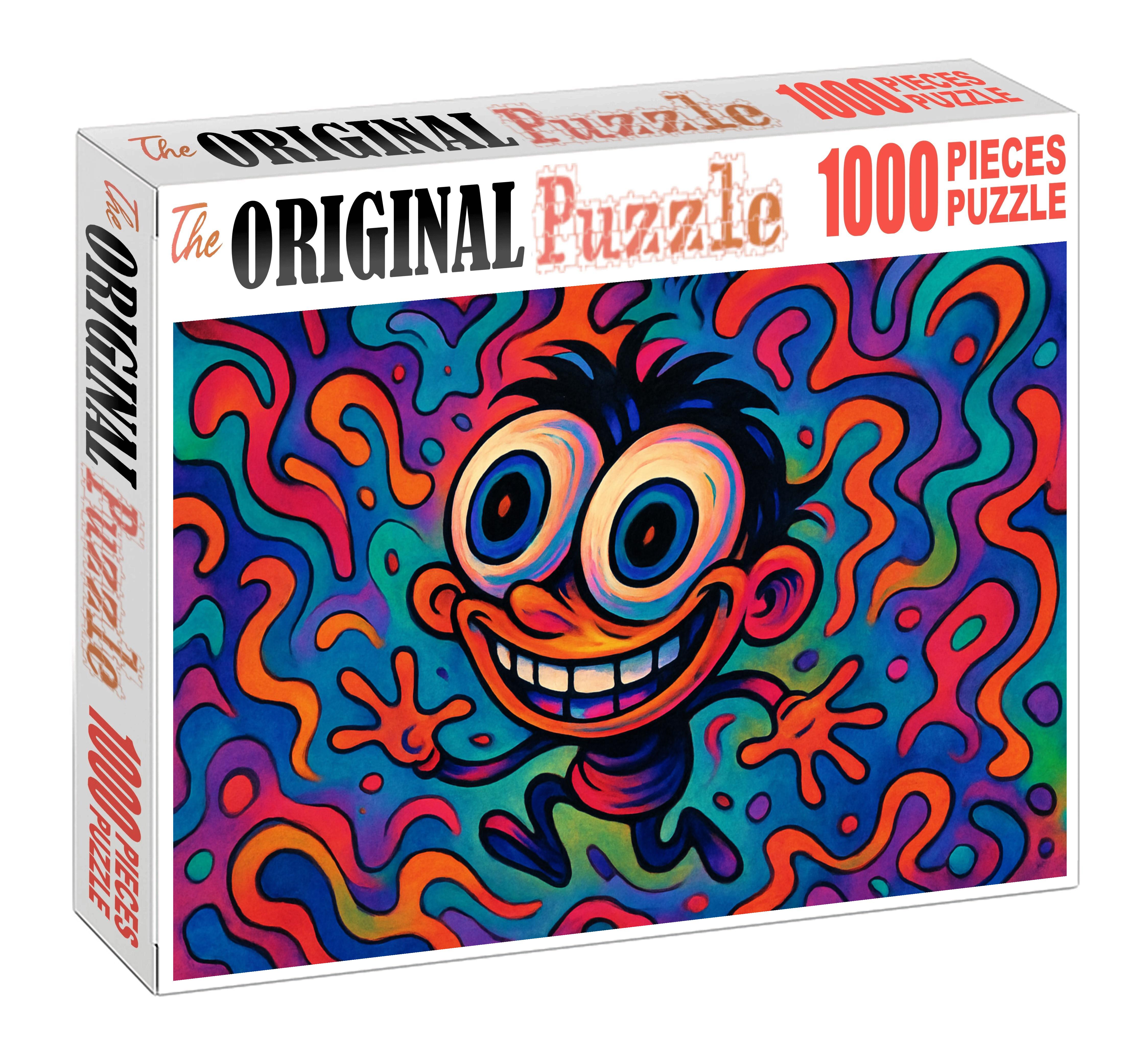 Surreal Internet Meme Art Absurd Humor Meets Digital Expressionism Custom Jigsaw Puzzle