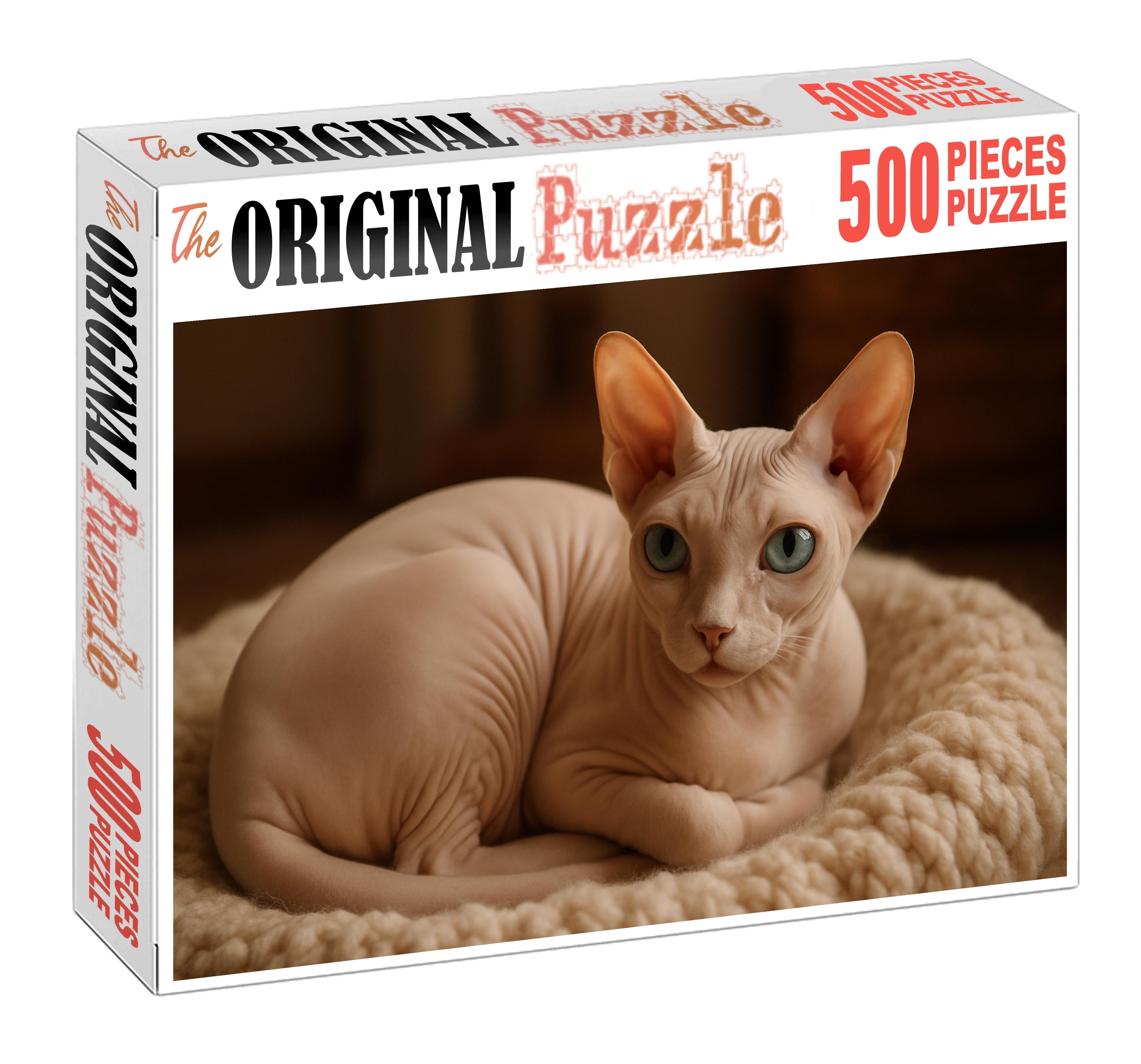 Pearl Velvet Hairless Cat With Smooth Silky Skin And Loving Temperament Puzzle Fun