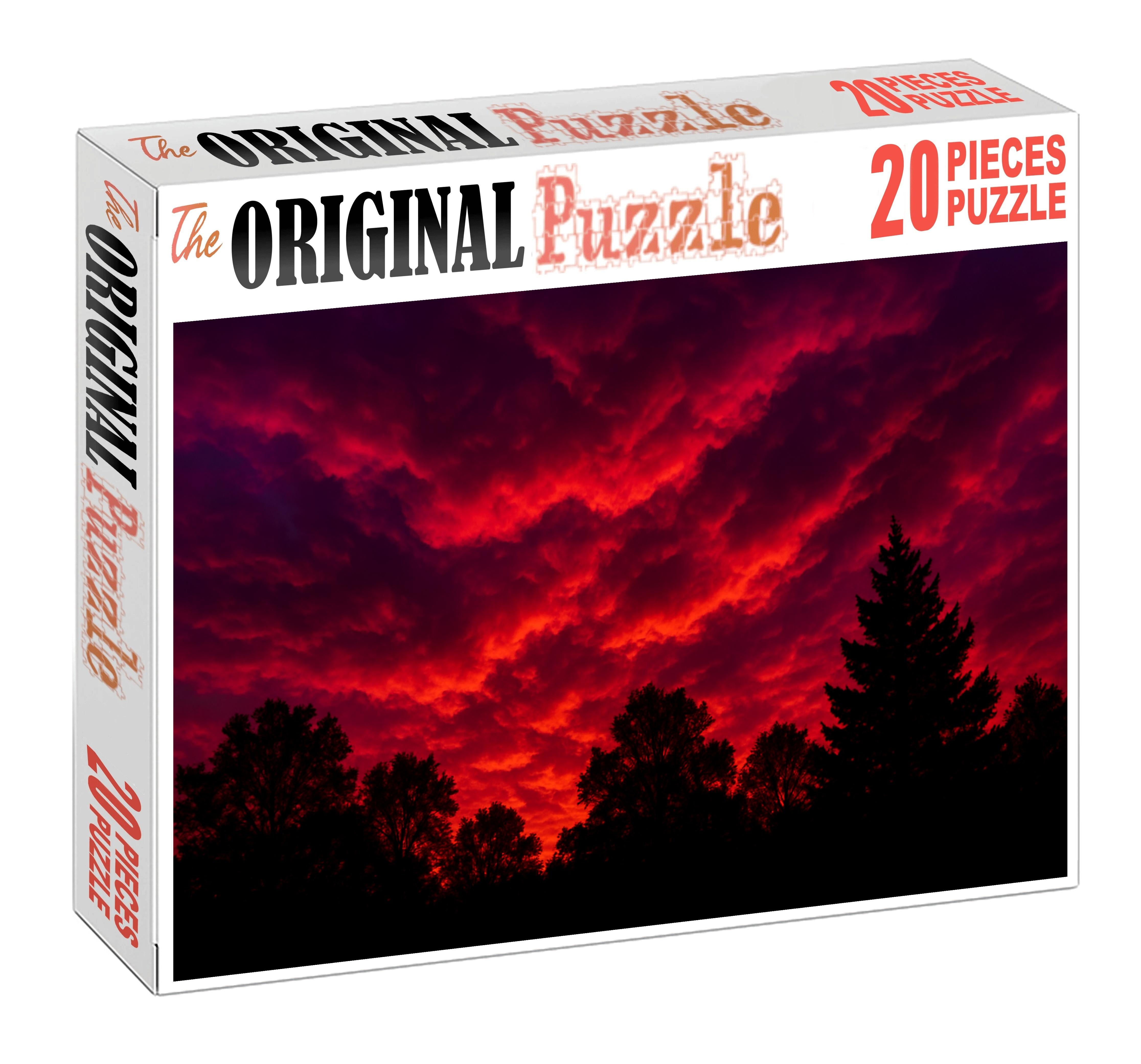 Crimson Ember Twilight Puzzle For Adults