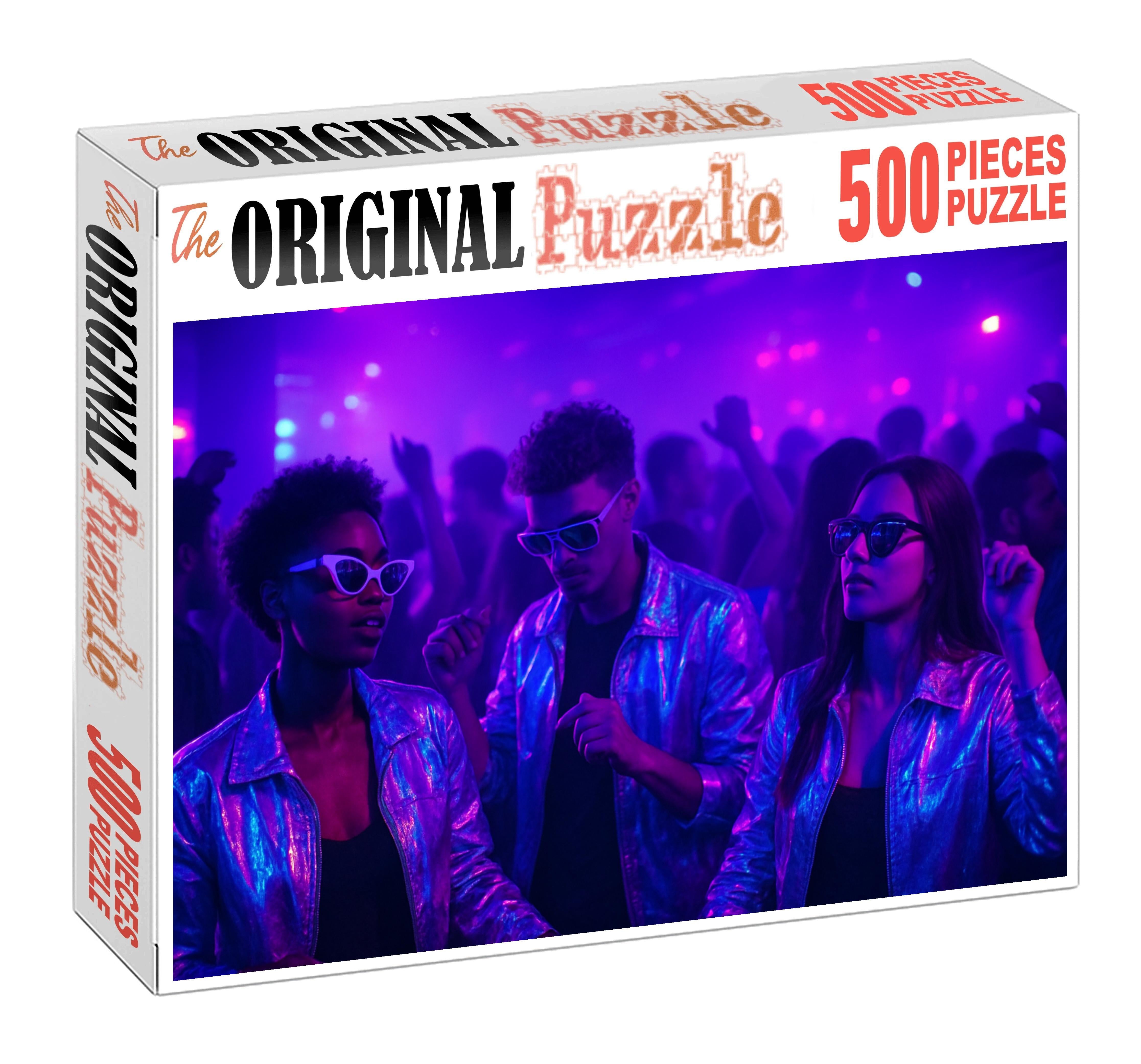 Synth-pop Neon Nights Retro Electronic Sound And Style Puzzle Fun