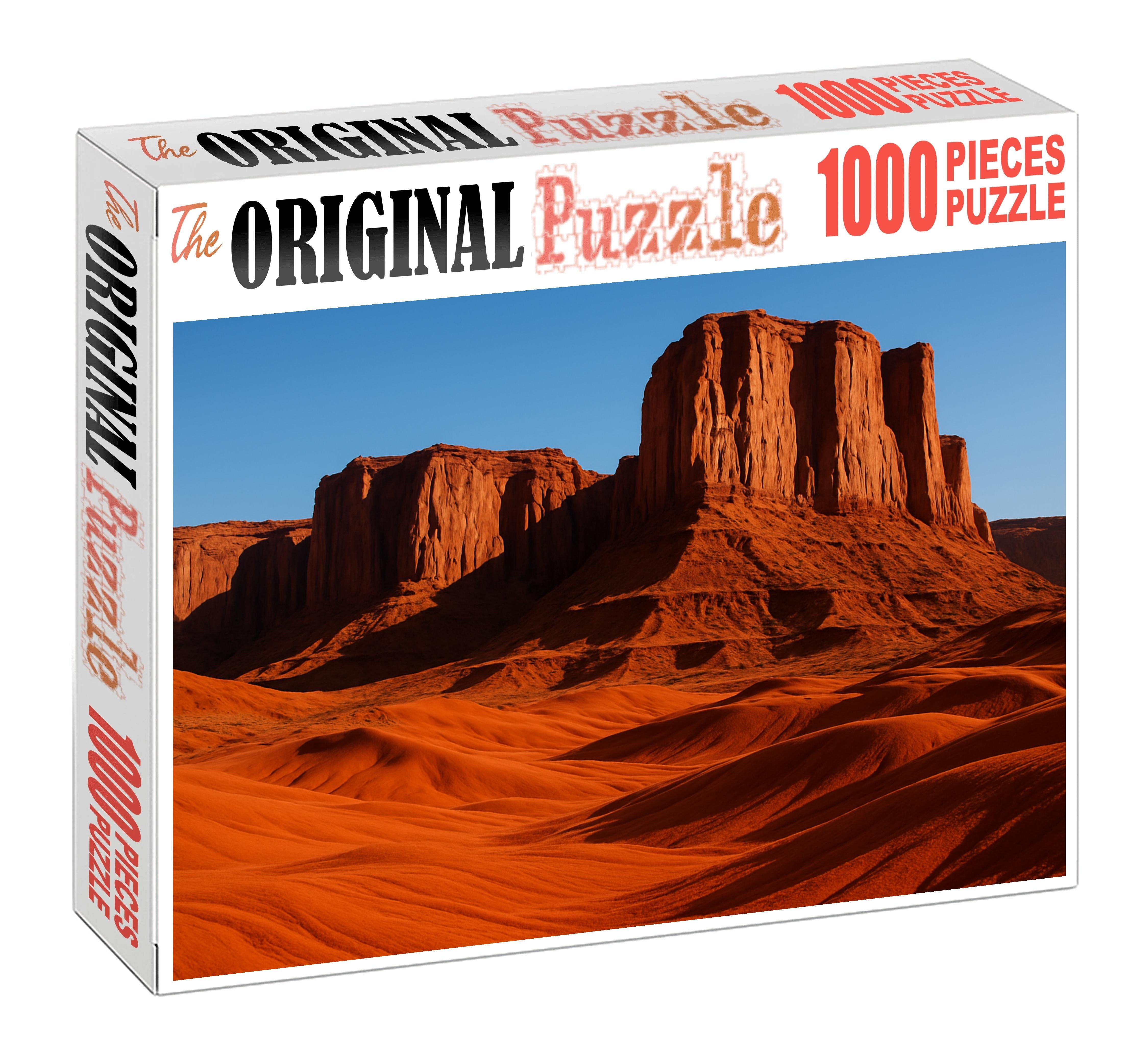 Echo Basin Rugged Sandstone Outcrops Amid Red Sands Puzzle Challenge