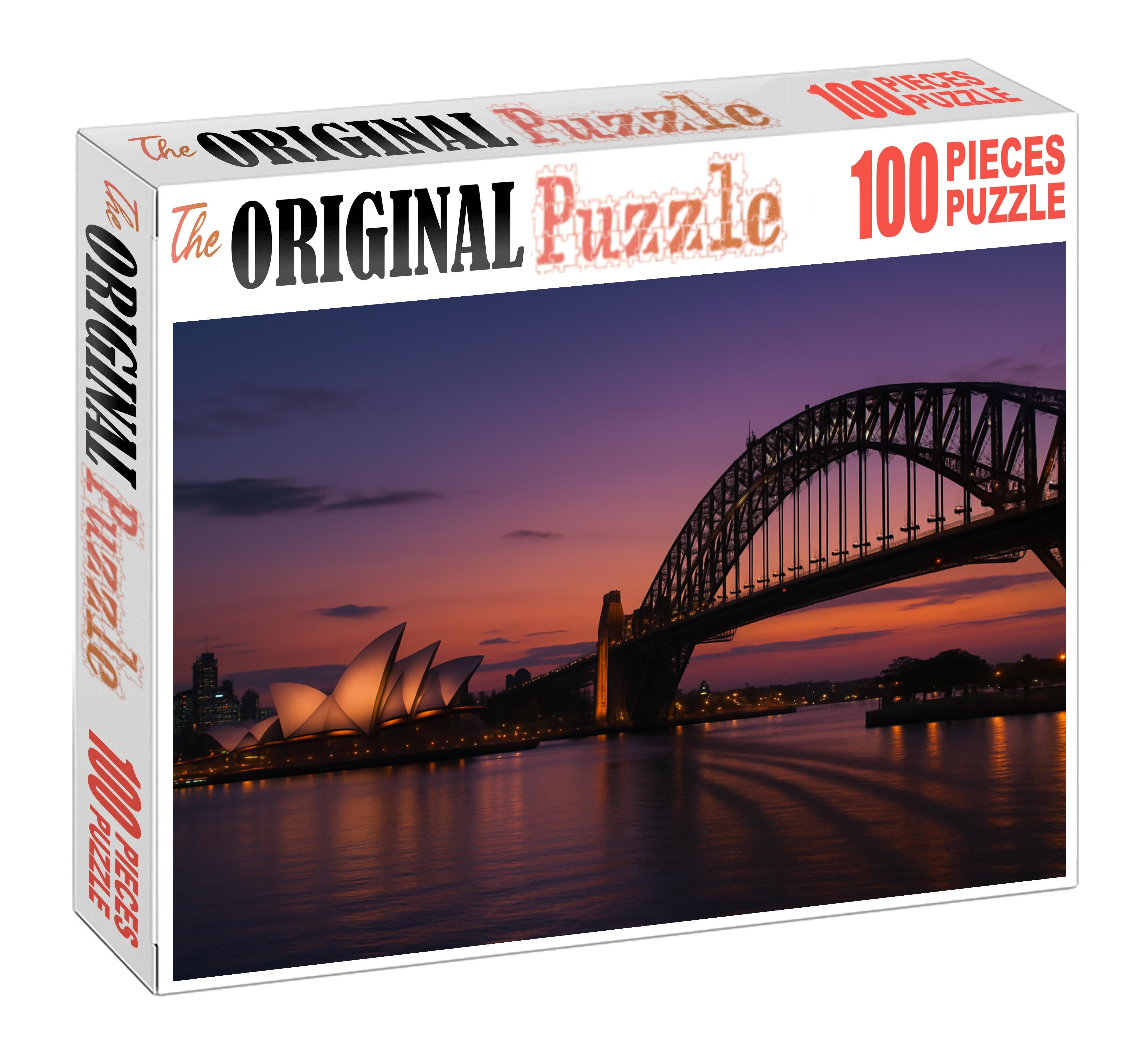 Sydney Harbour Skyline Iconic Waterfront With Opera House And Harbour Bridge Puzzle For Adults