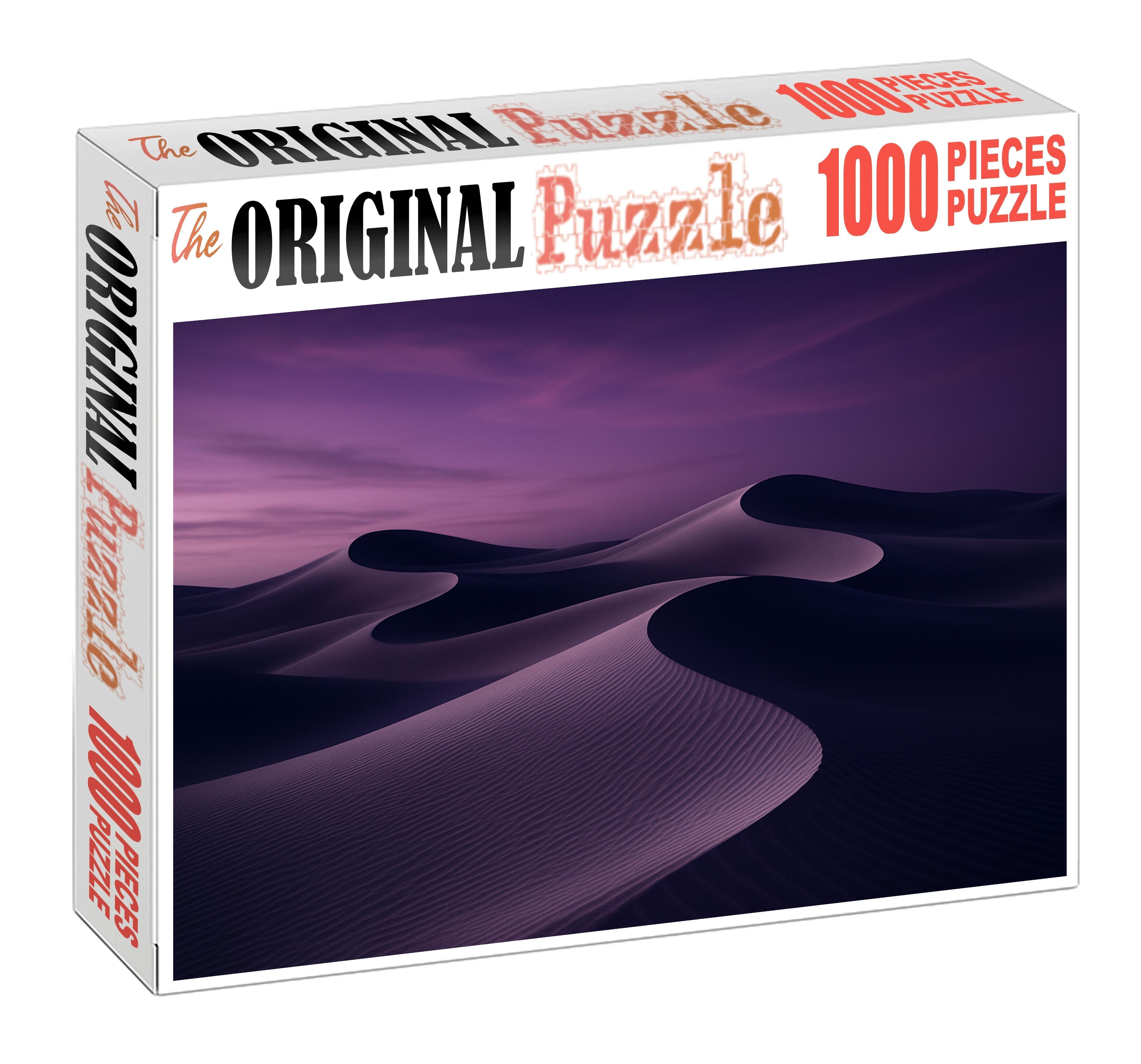 Silver Crescent Dunes At Twilight 200 Piece Puzzle