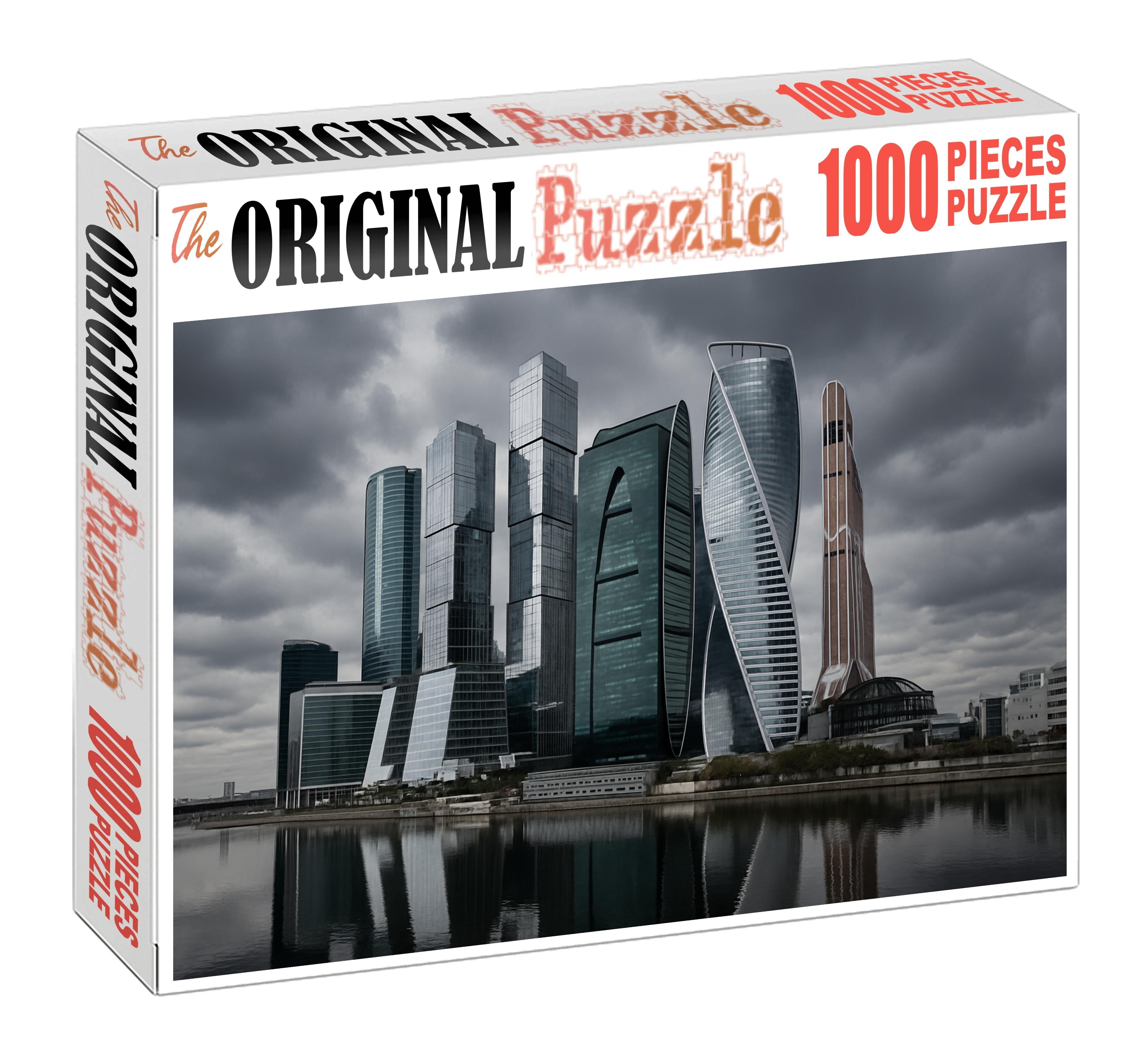 Moscow City Skyline Russias Futuristic Financial District Known For Its Distinctive Supertall Towers Puzzle For Kids