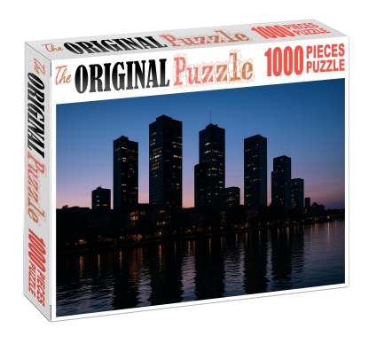 Frankfurt Skyline Europe's Financial Powerhouse 100 Piece Puzzle