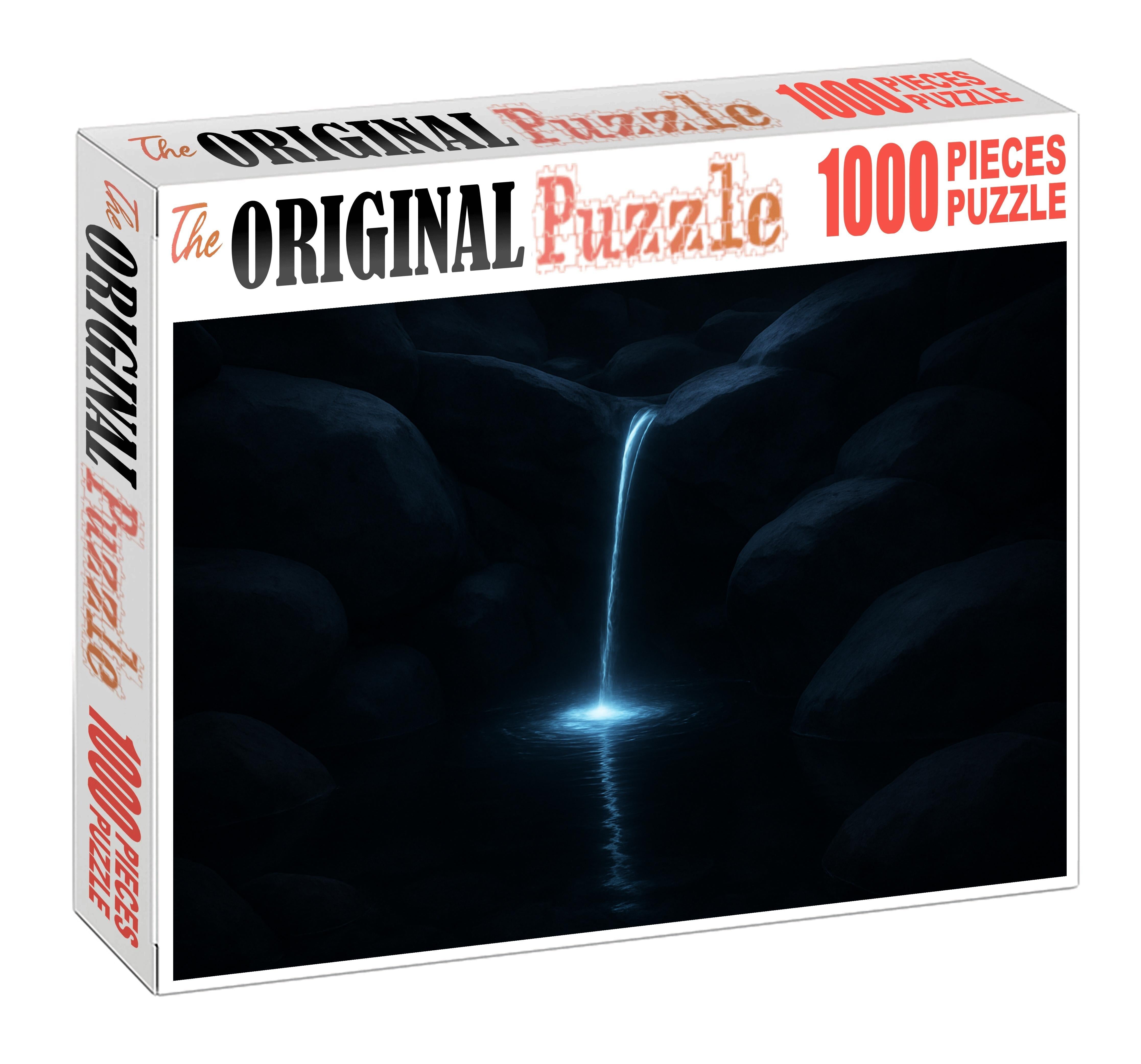 Moonlit Ribbon Plunge Custom Jigsaw Puzzle