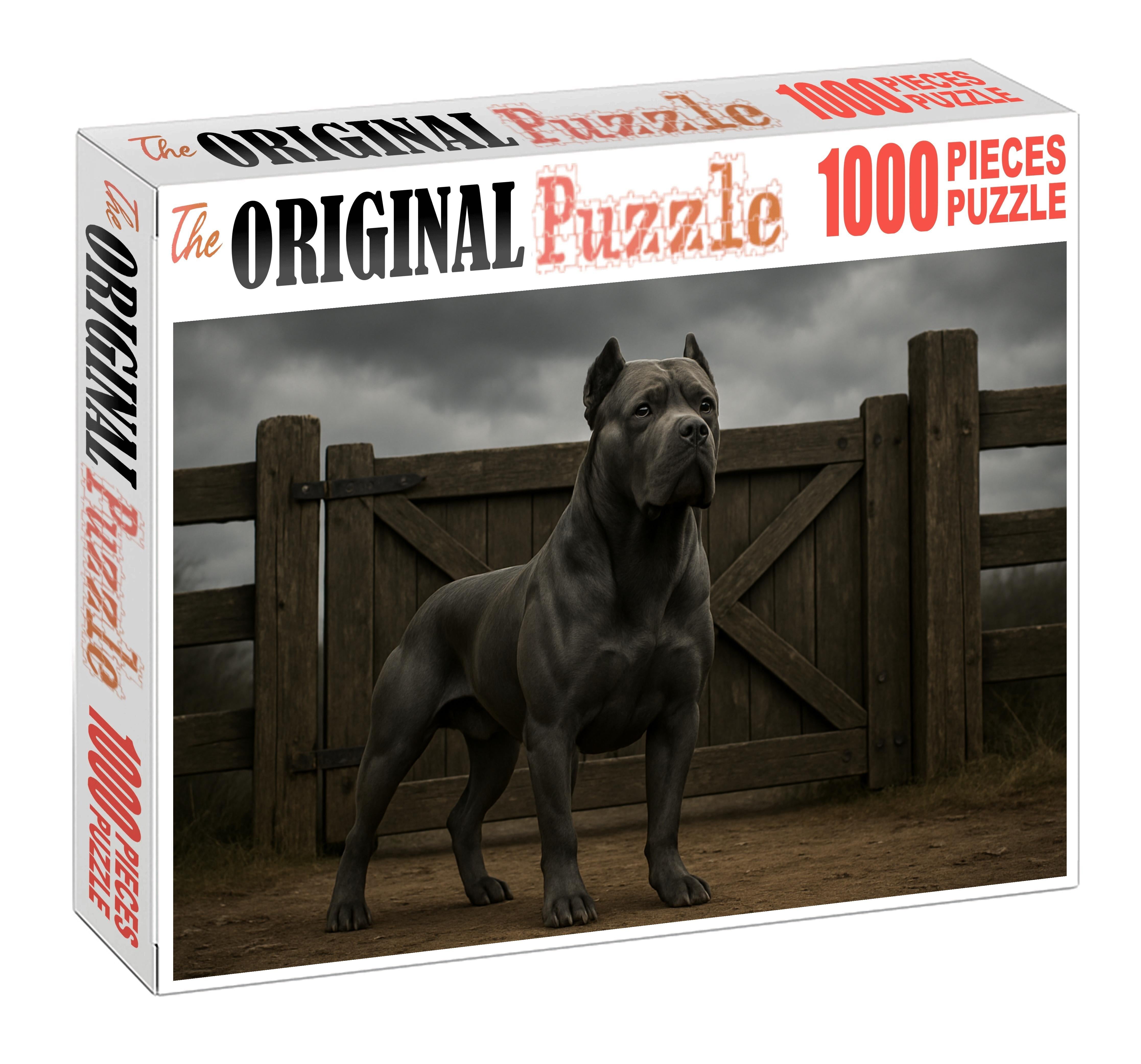 Slate Sentinel Custom Jigsaw Puzzle