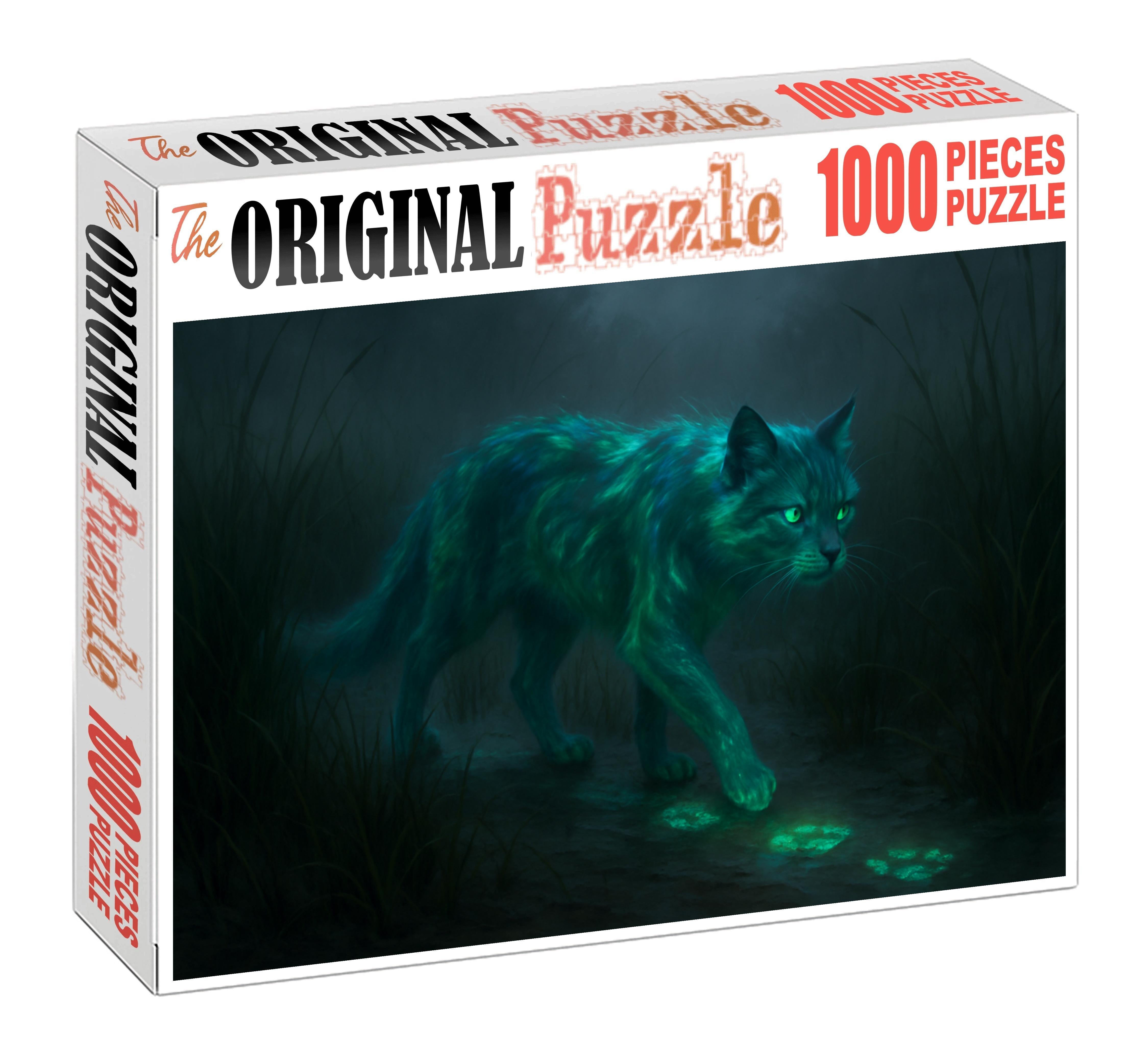 Luminous Mirecat Bioluminescent Stalker Of The Swamp Premium Puzzle Pieces