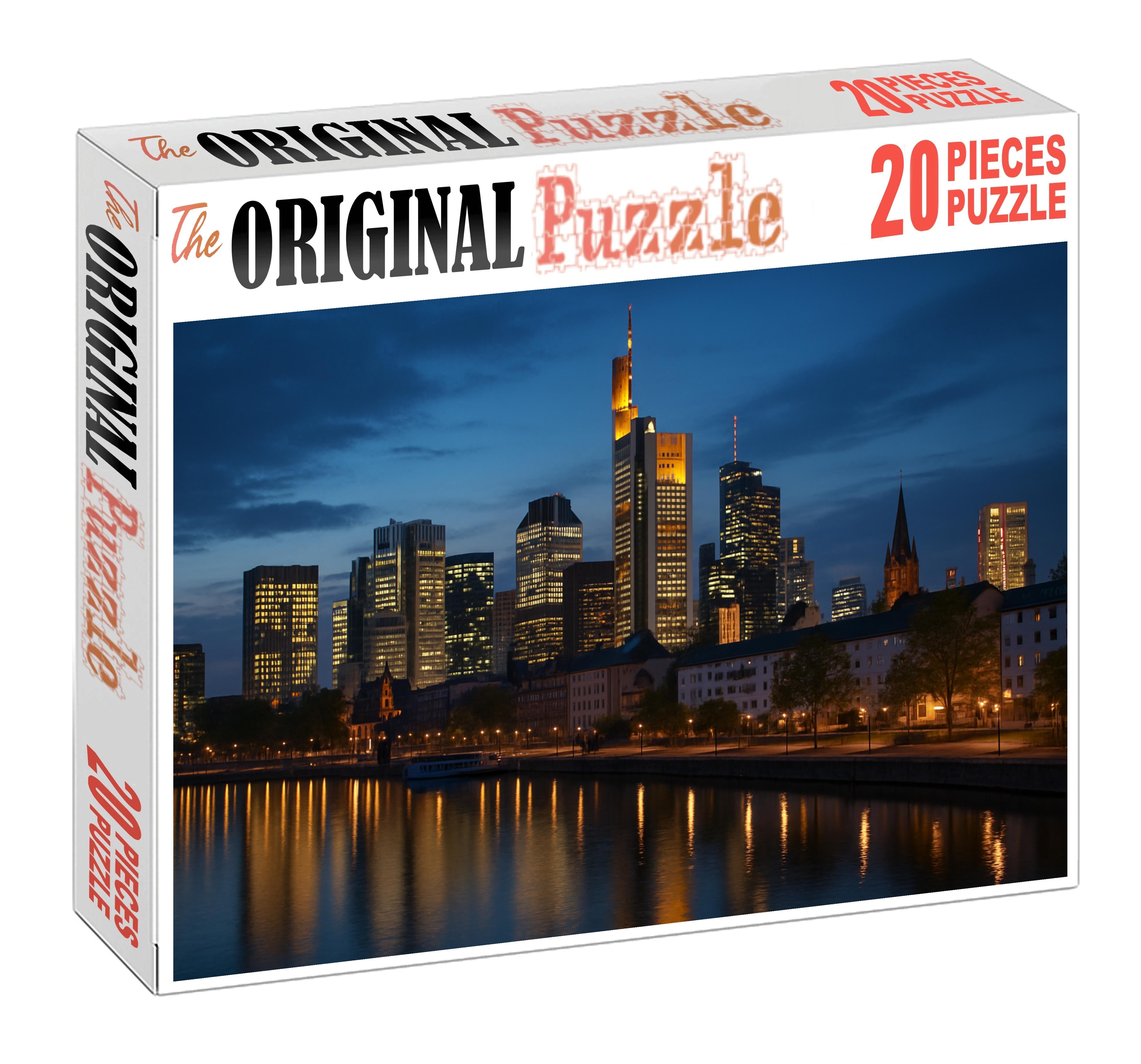 Frankfurt Skyline Europes Financial Powerhouse With A Towering Profile 300 Piece Puzzle