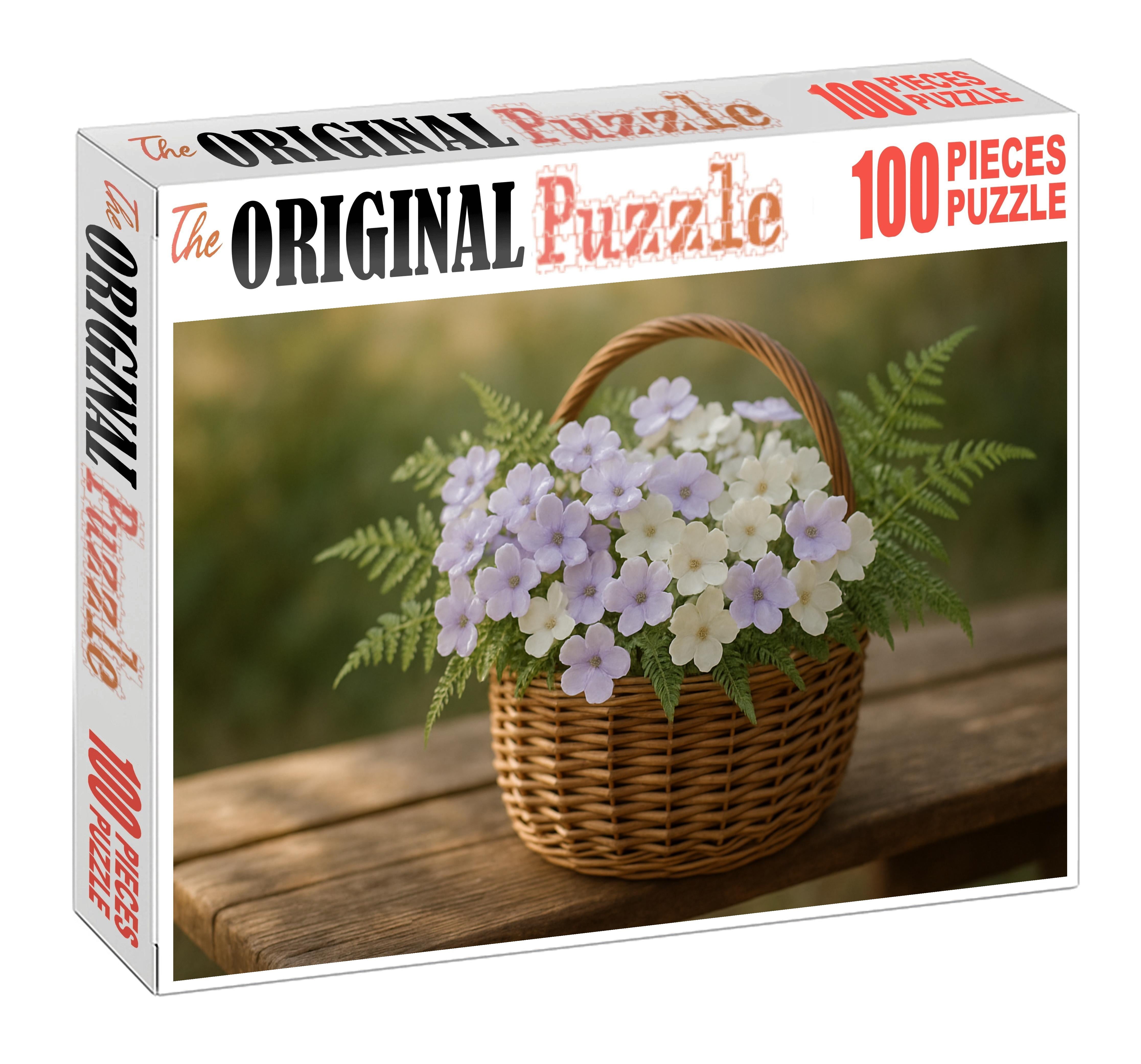 Morning Mist Meadow Basket 50 Piece Puzzle