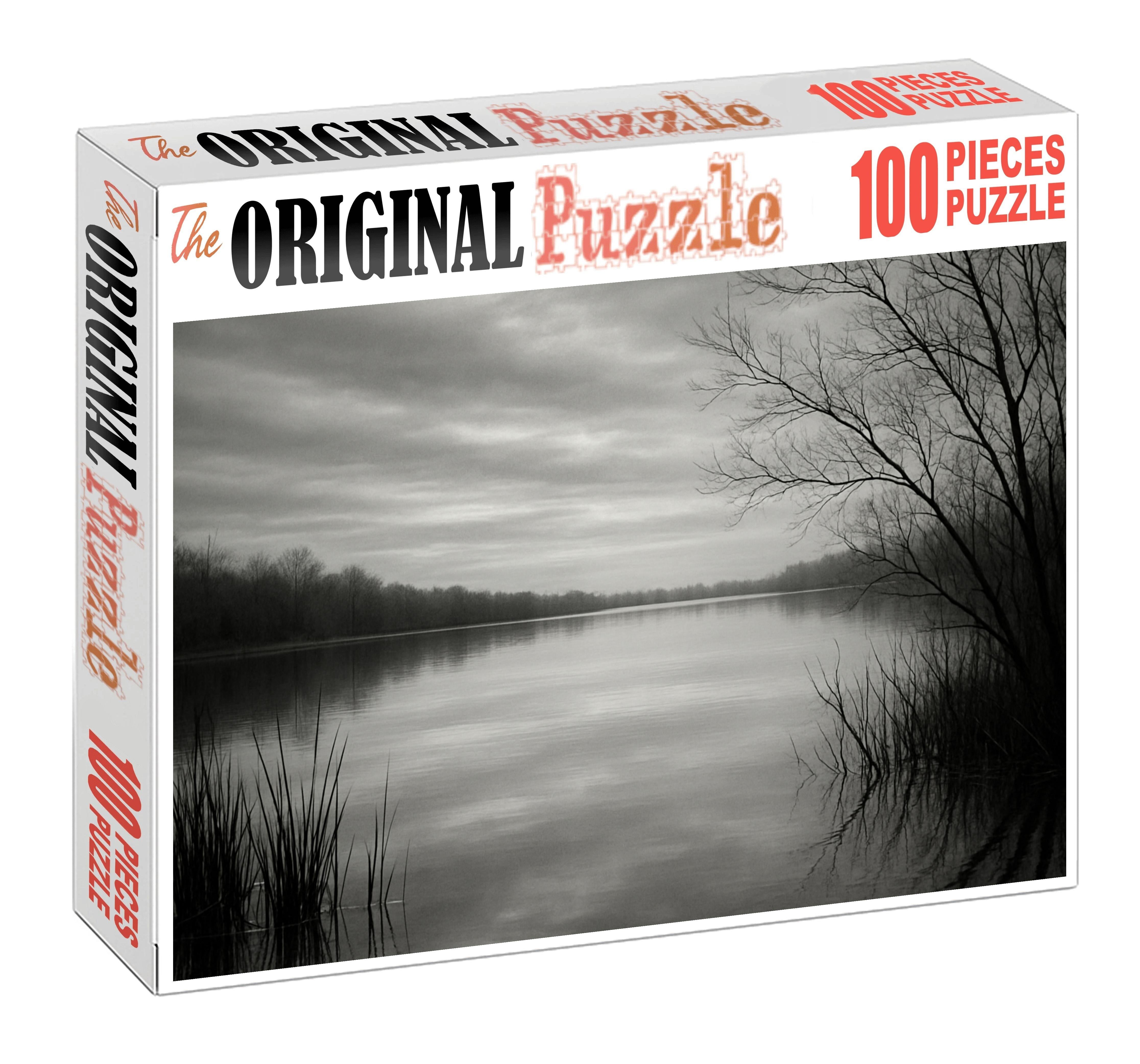Silver Lake Reflection Premium Puzzle Pieces