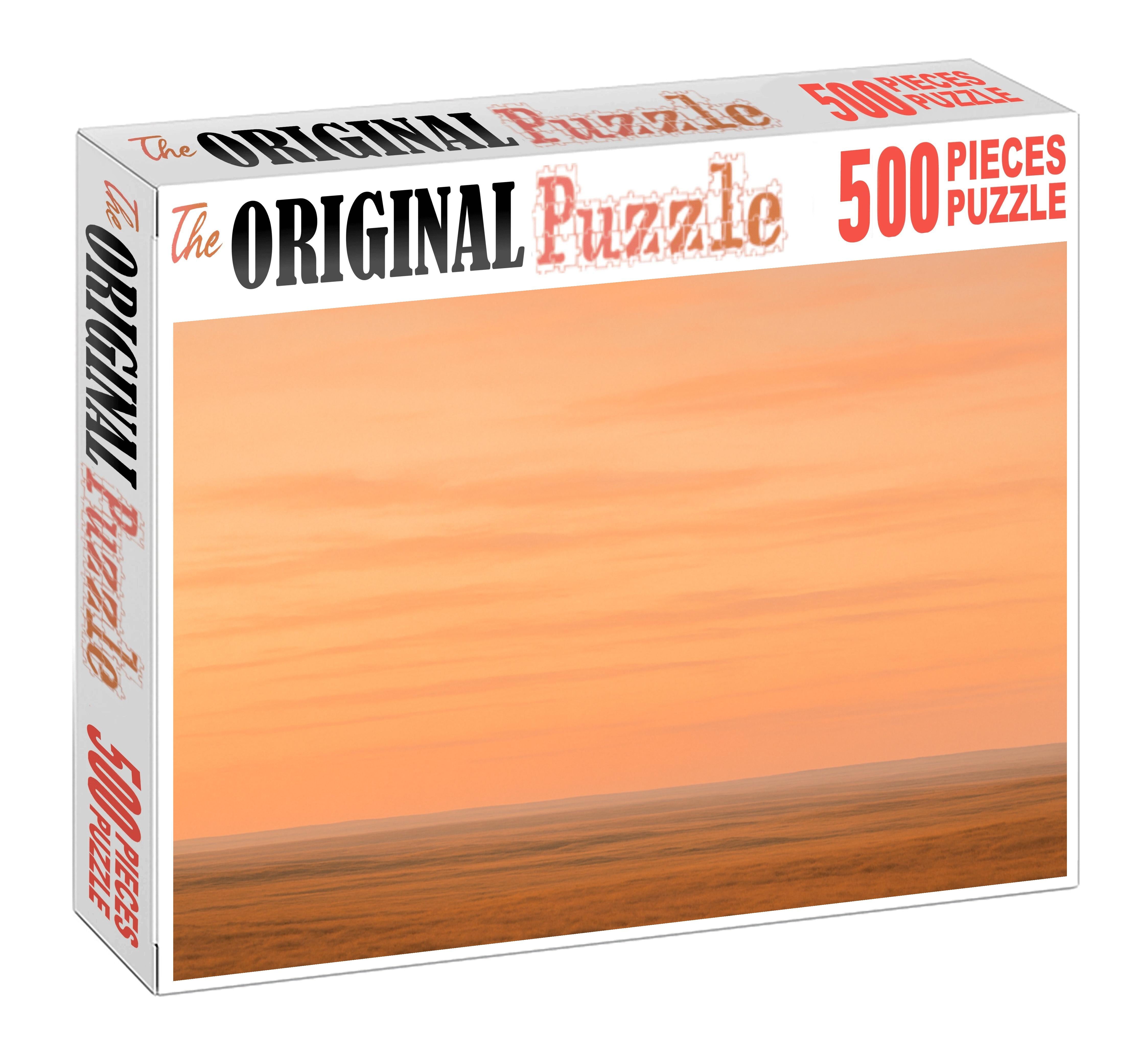 Peachy Cloud Veil 500 Piece Puzzle