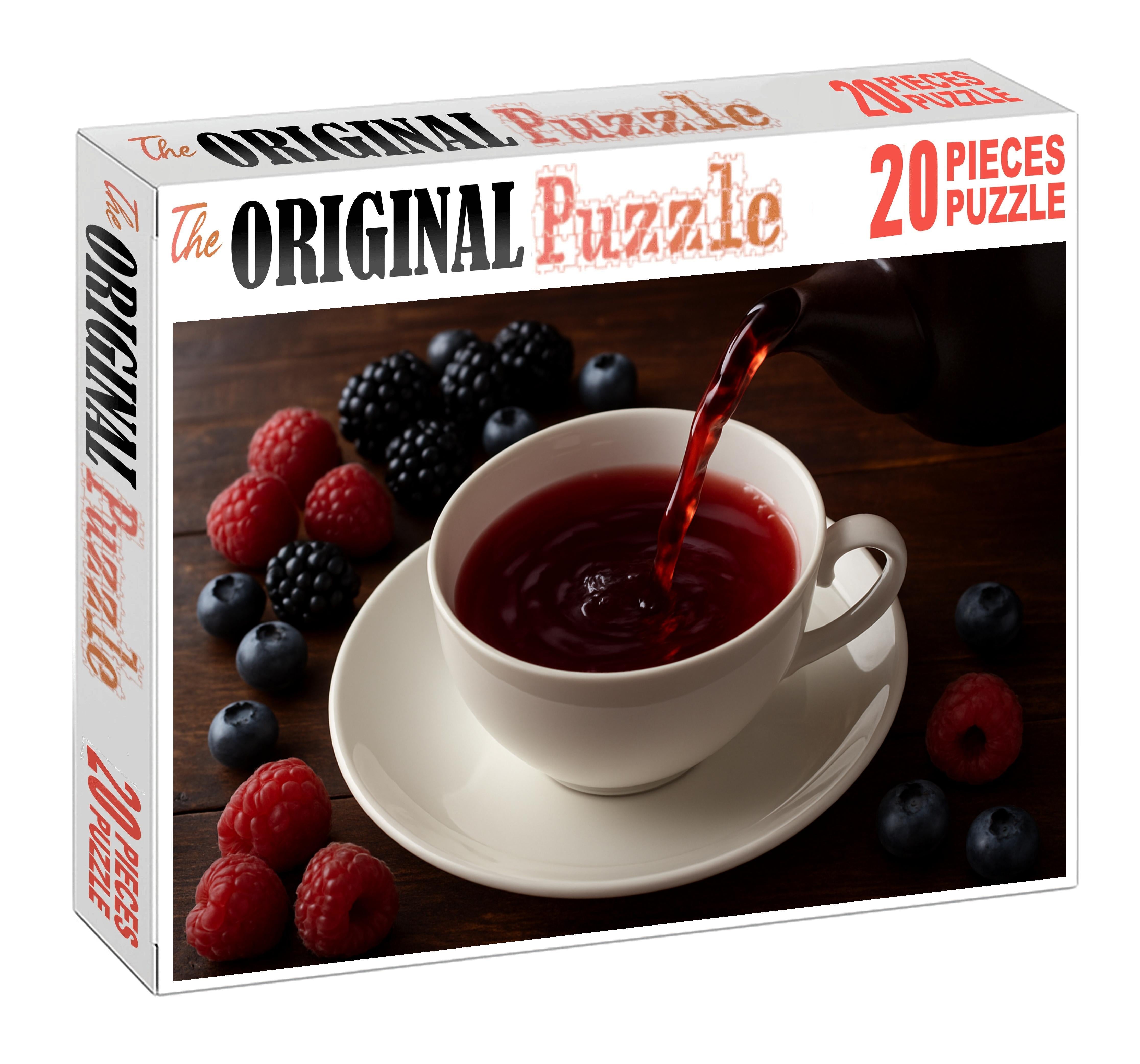 Crimson Berry Black Tea Premium Puzzle Pieces