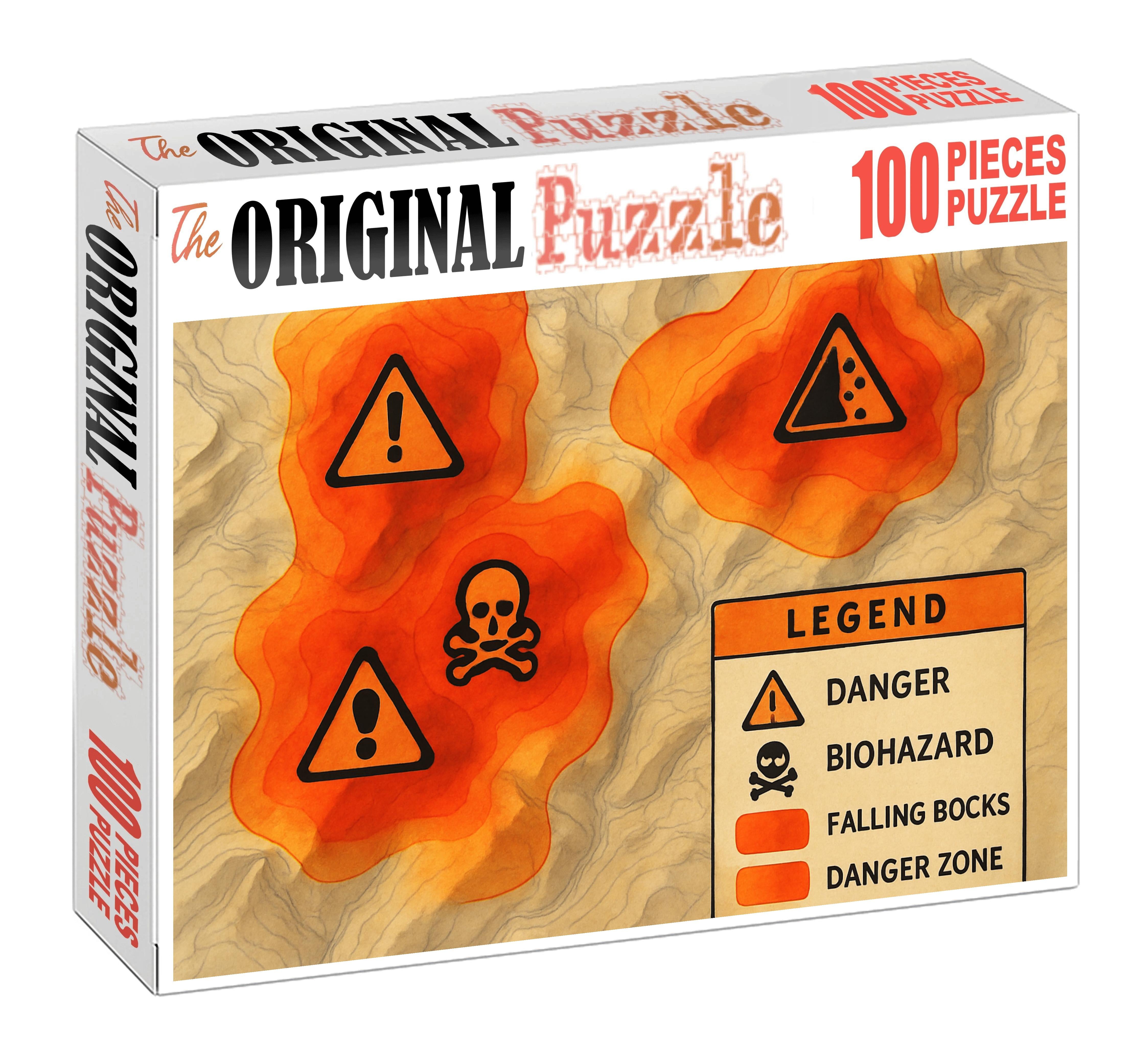 Volcanic Activity Hazard Zones Map Easy Puzzles