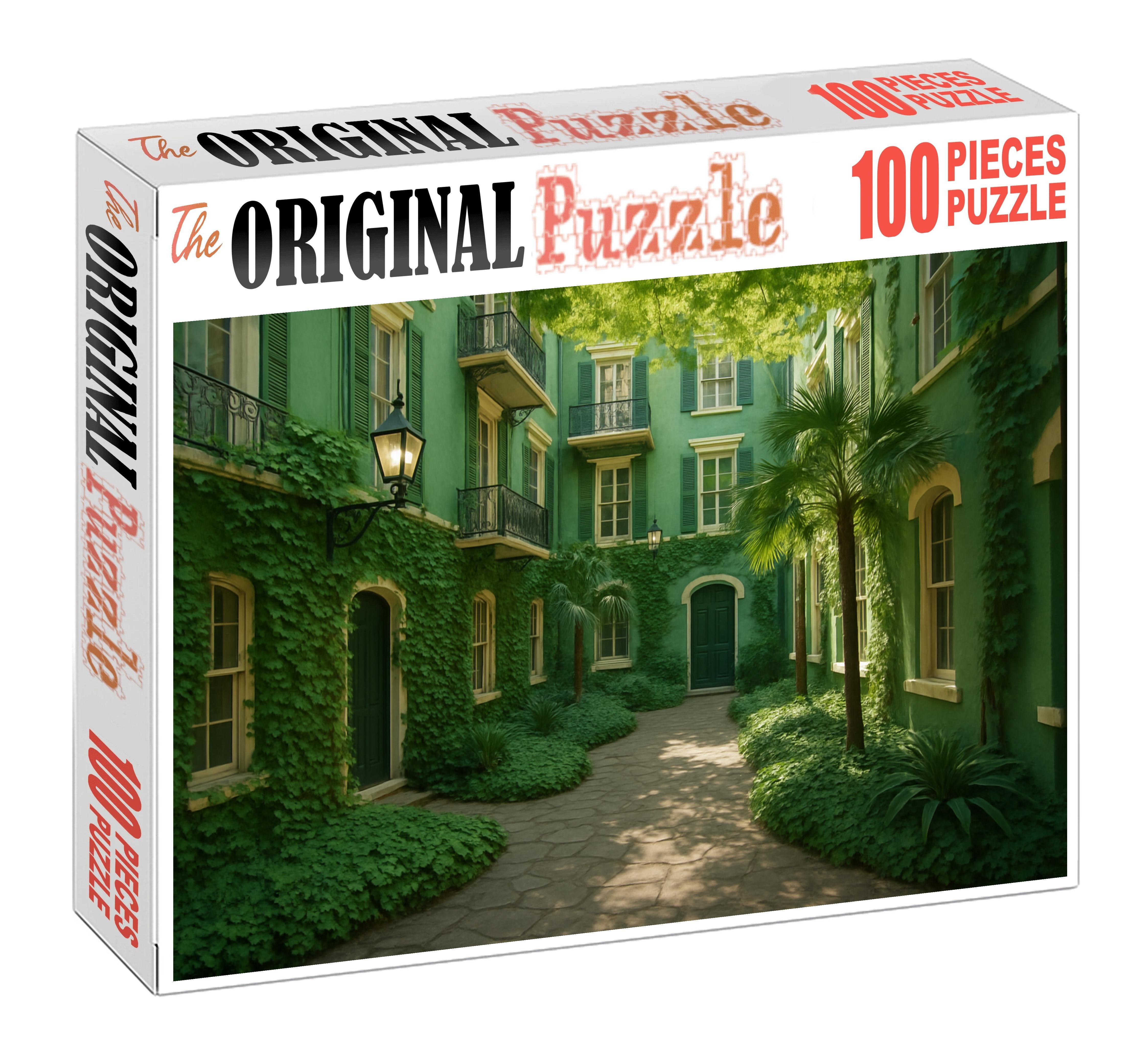 Jade Courtyard Custom Jigsaw Puzzle
