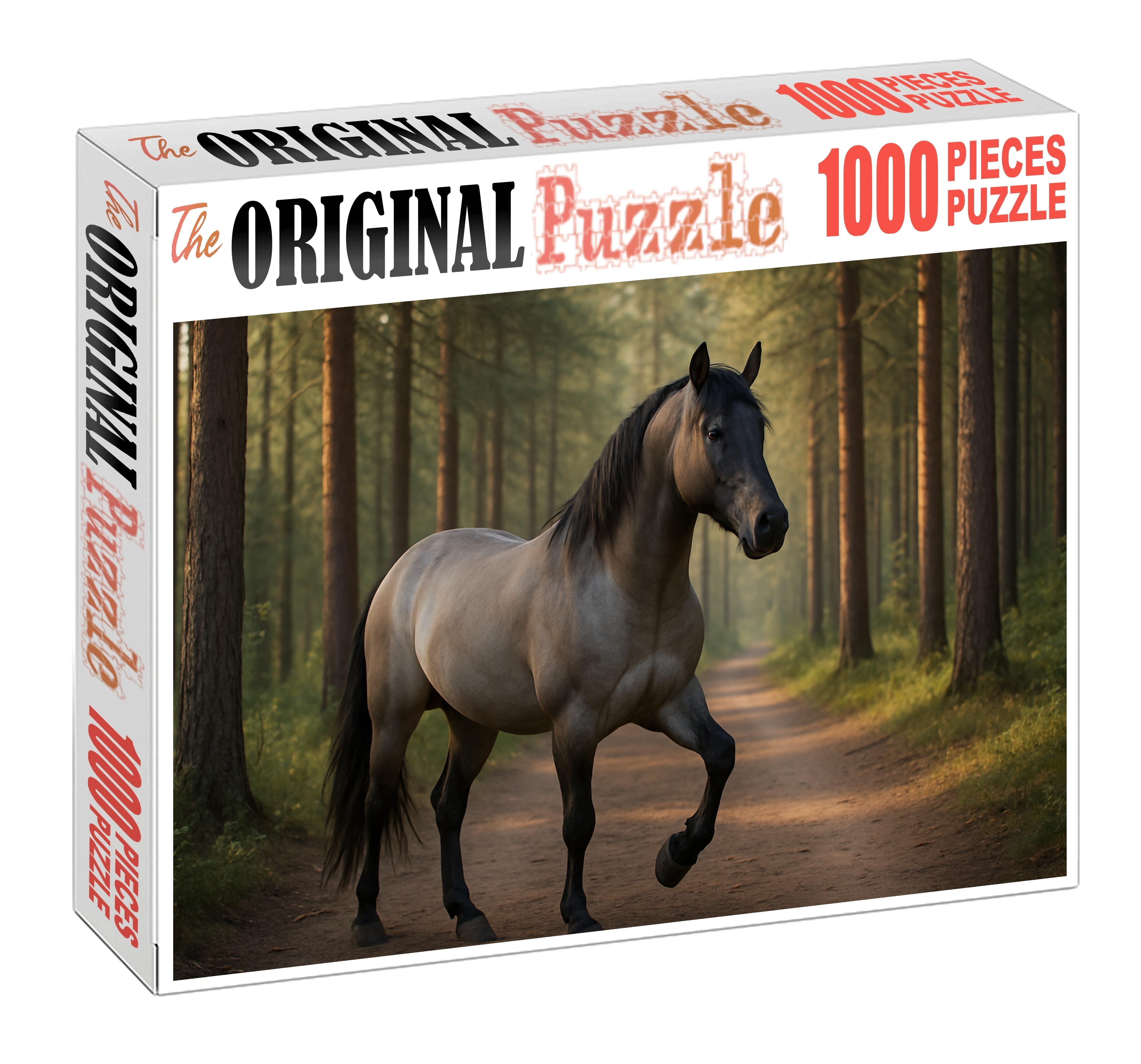 Stormy Horizon Rugged Grullo Gelding With Steady Trail Gait Puzzle Collection