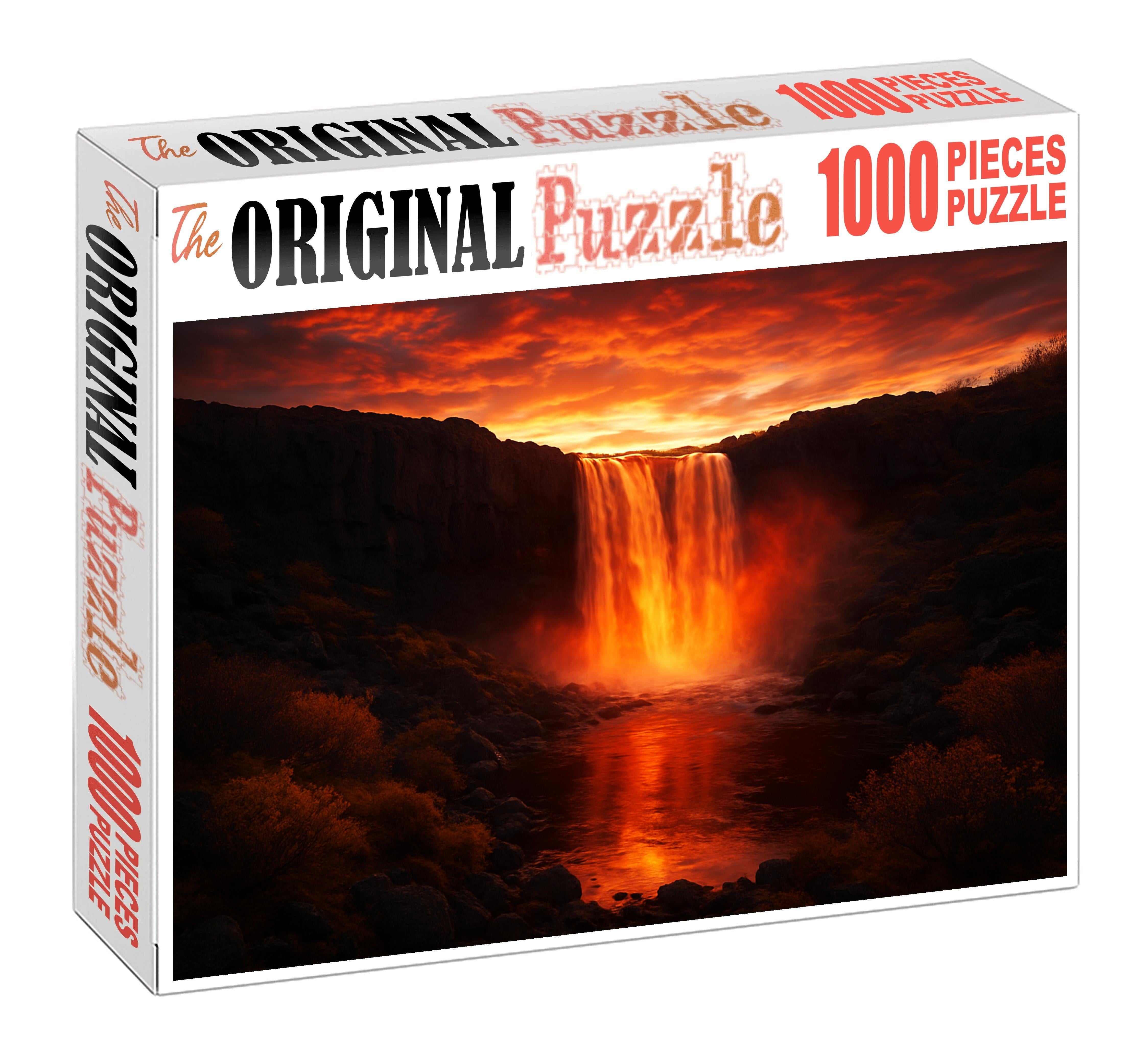 Sunset Ember Falls 200 Piece Puzzle