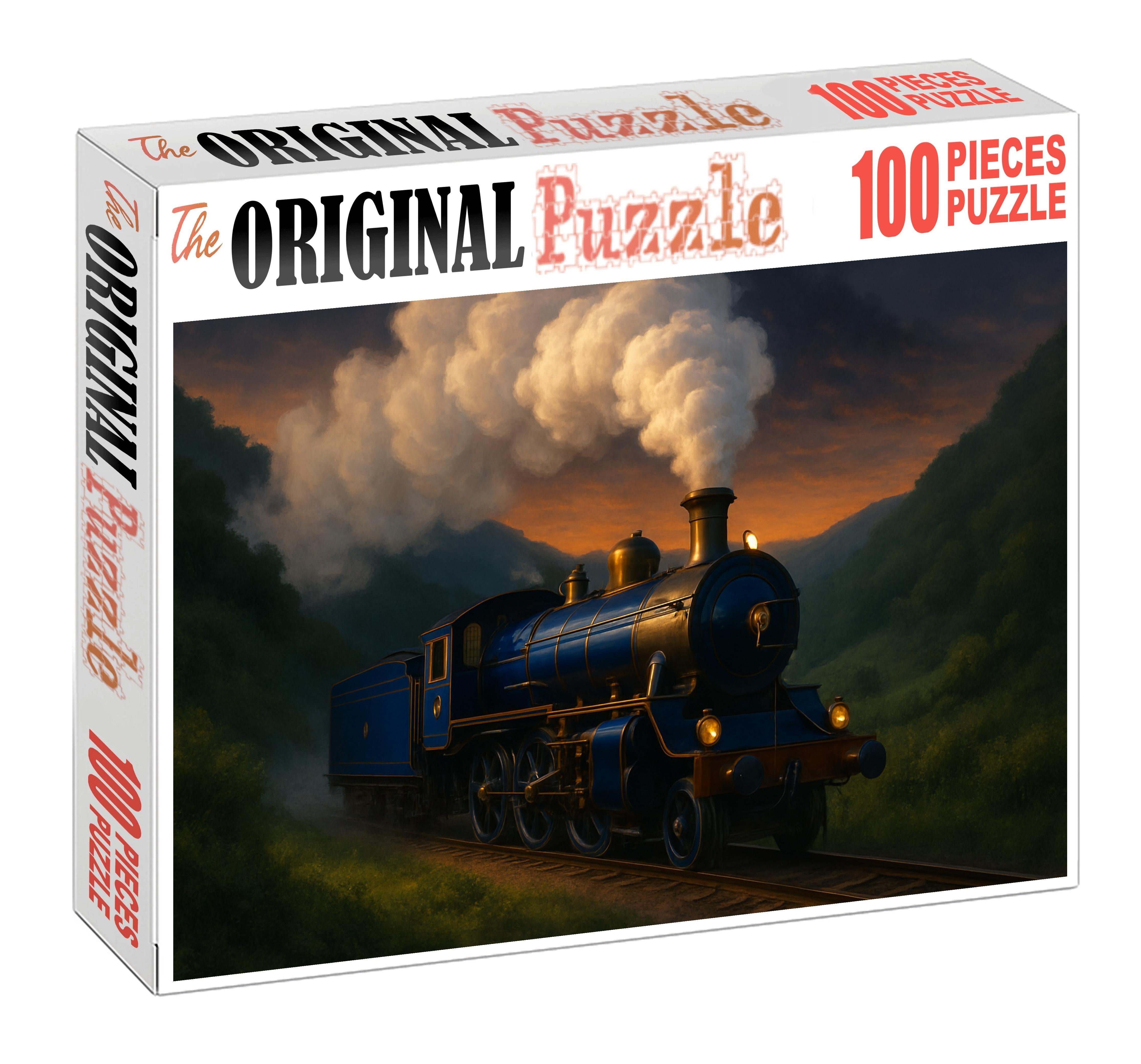 Cobalt Thunder Steam Engine Large Format Puzzle