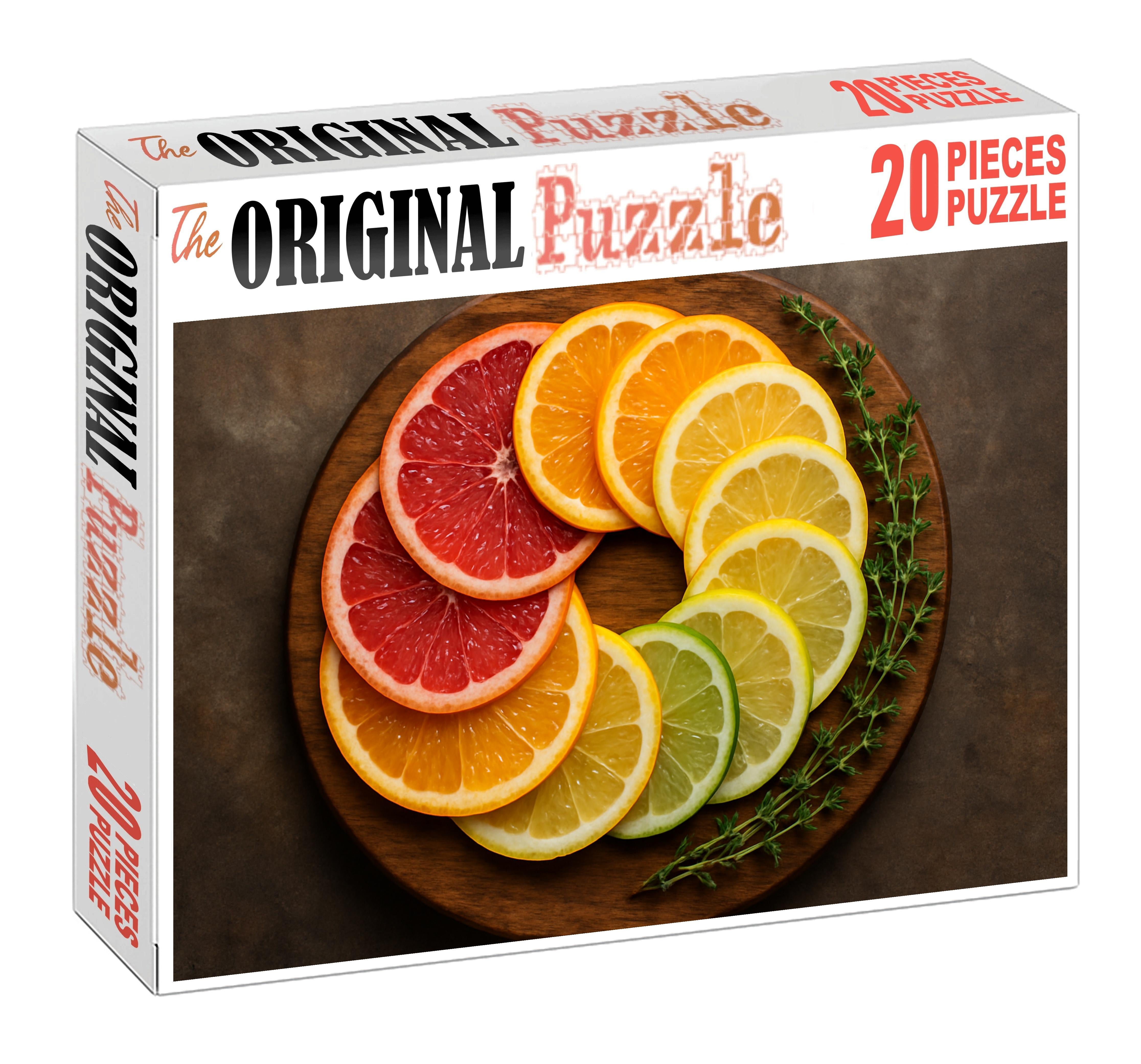 Citrus Spiral Platter 20 Piece Puzzle