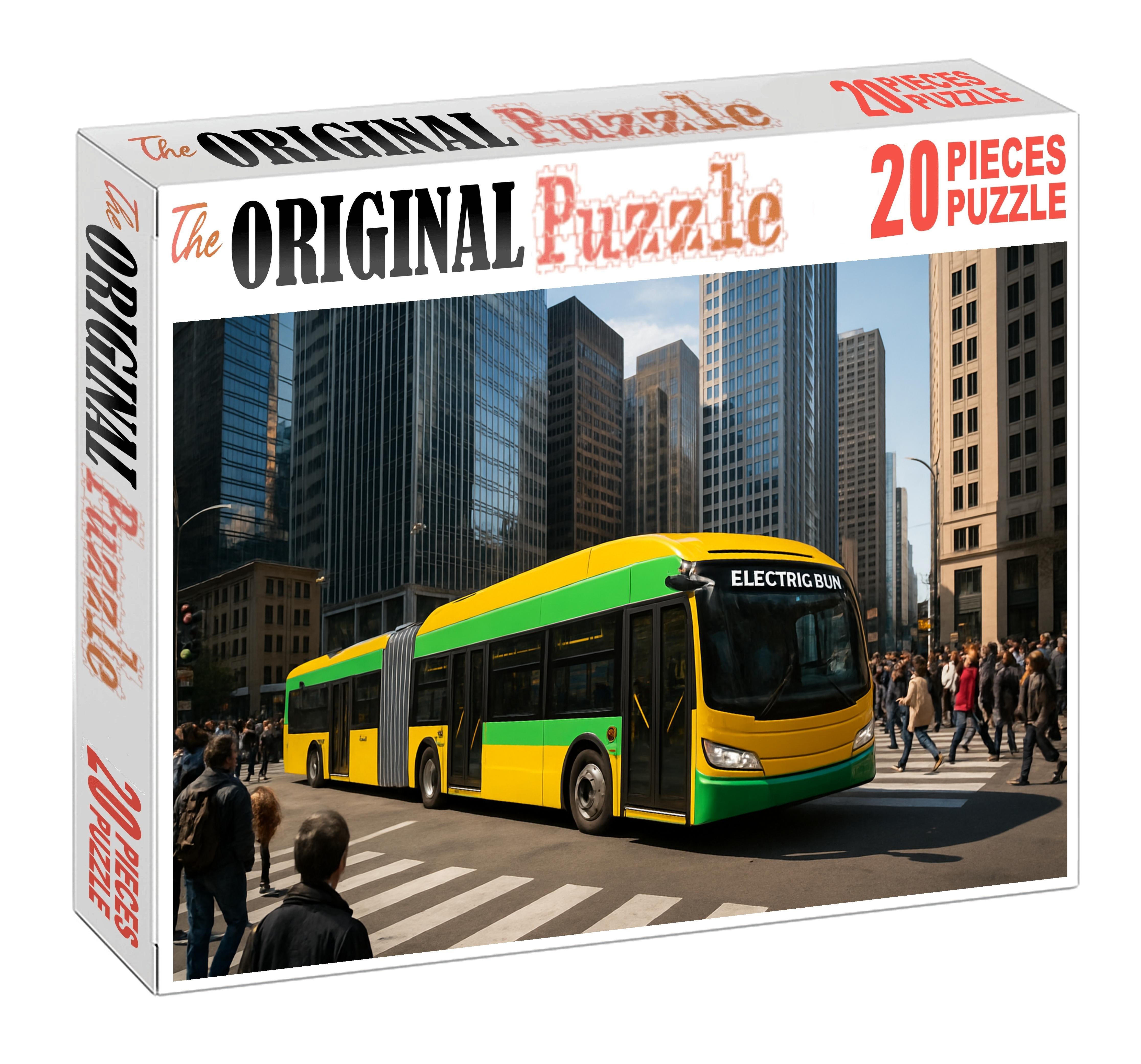 Battery-electric Articulated Bus Puzzle For Kids