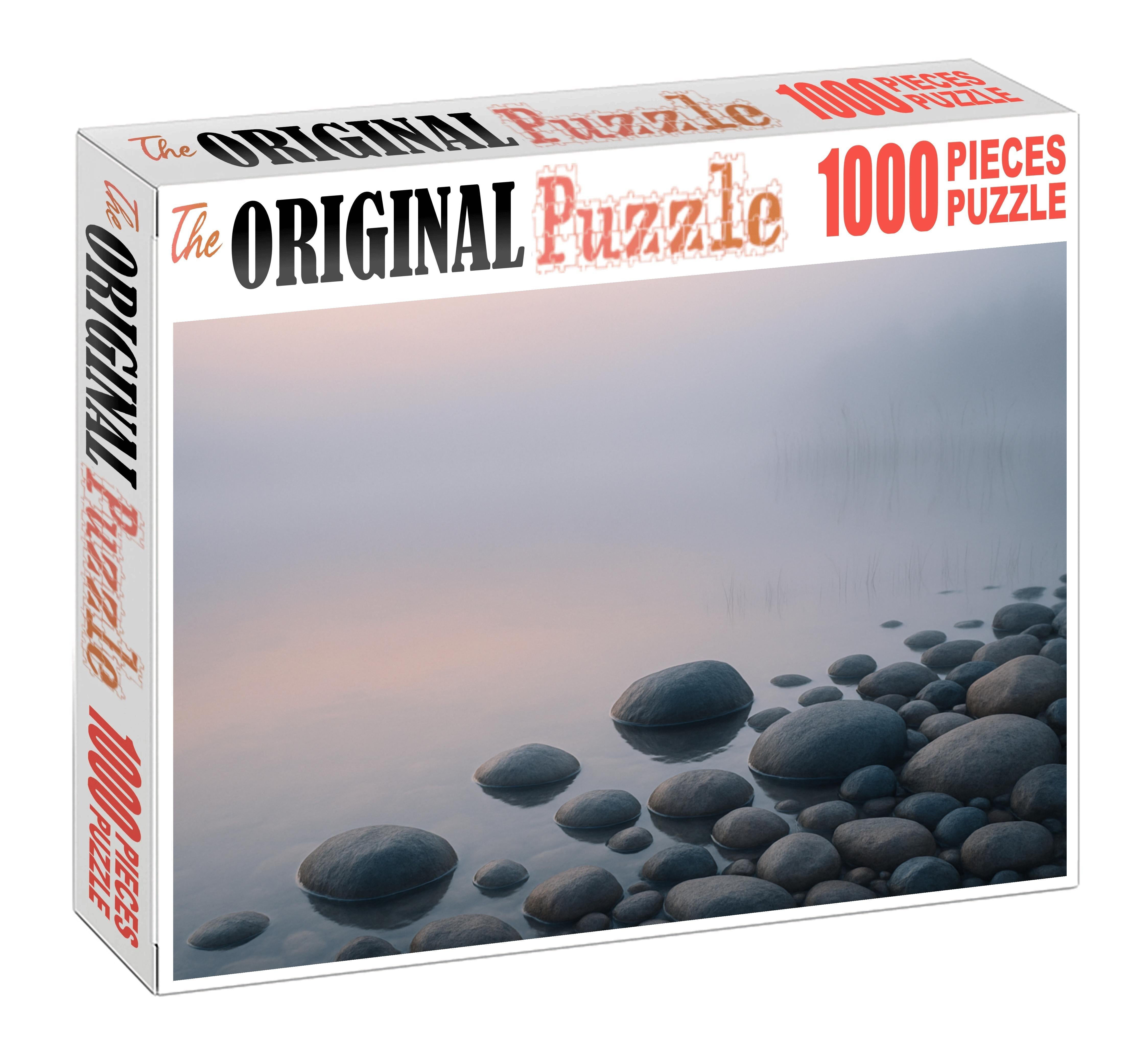 Early Morning Lakeshore Mist Easy Puzzles