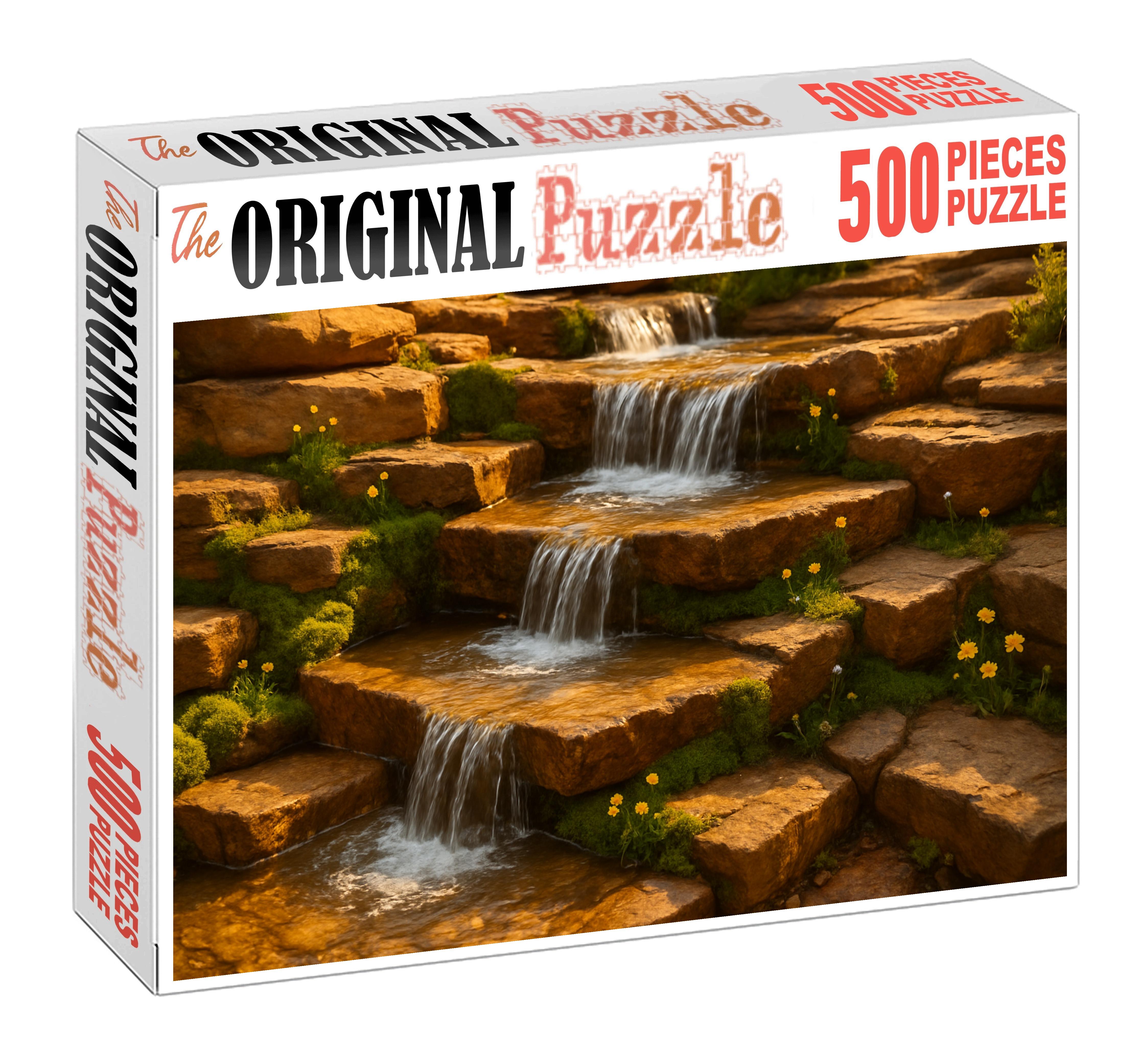 Amberstone Step Cascade Premium Puzzle Pieces