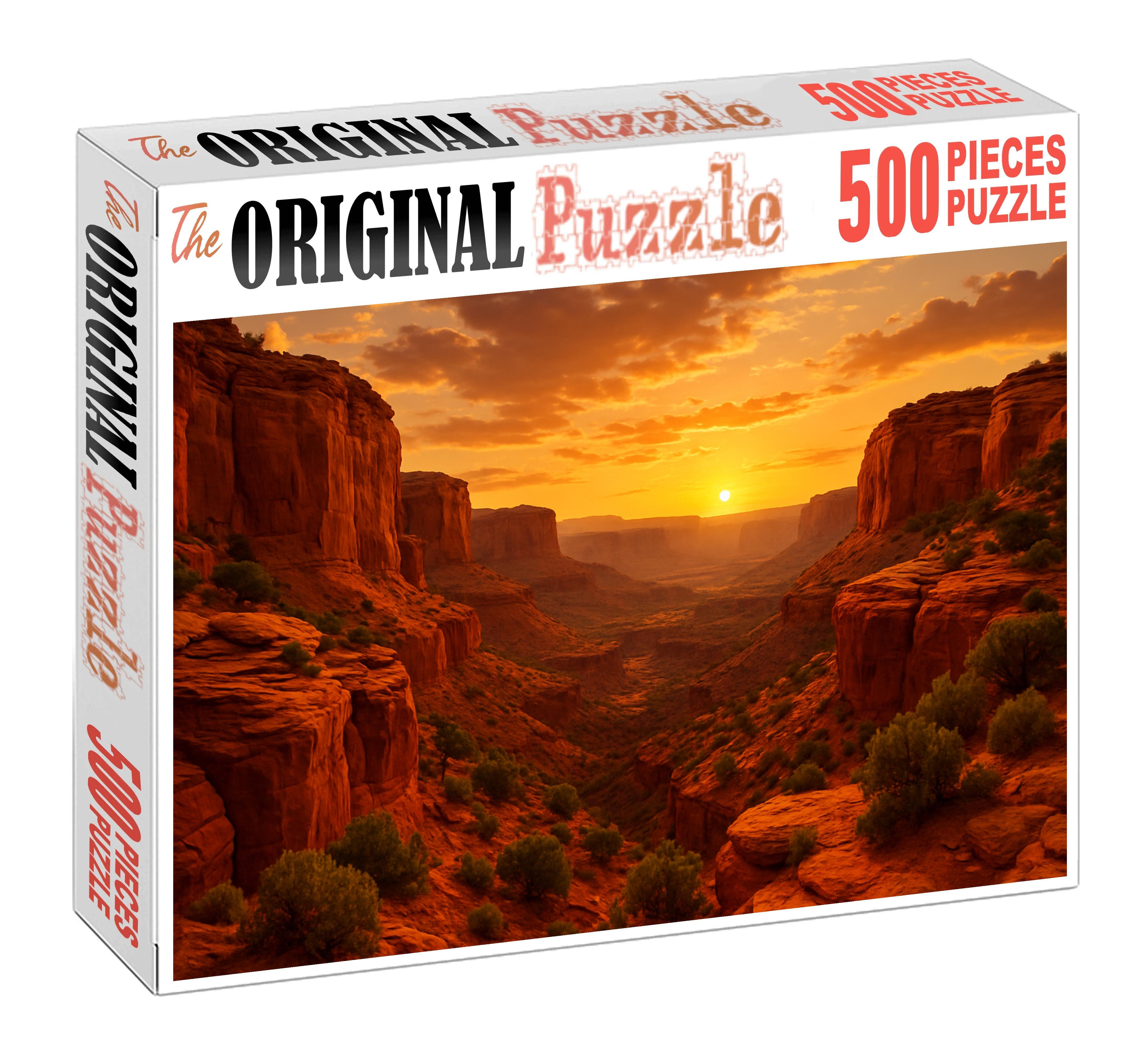 Crimson Bluff Overlook 300 Piece Puzzle