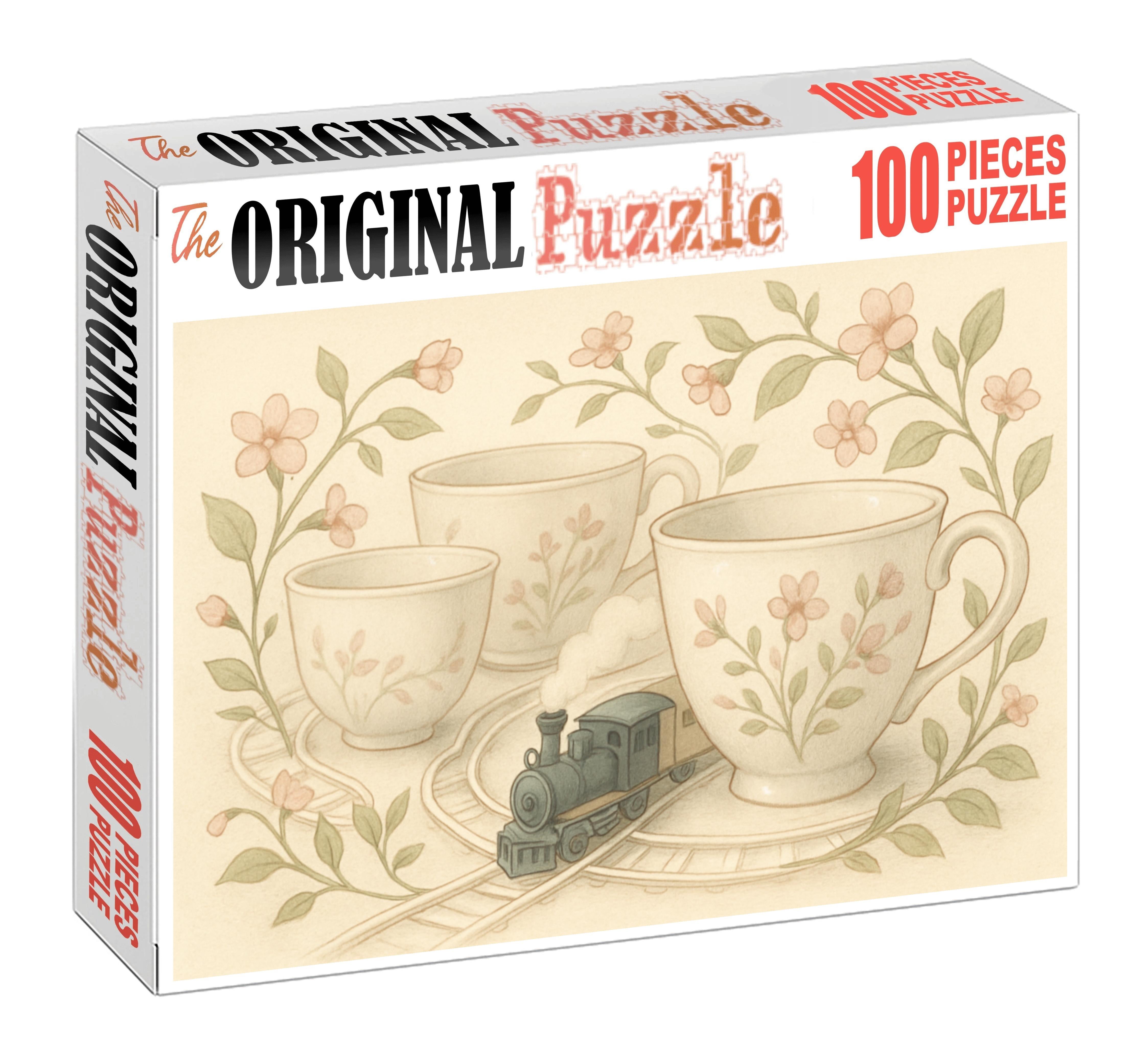 Tea Garden Train Adventure 500 Piece Puzzle