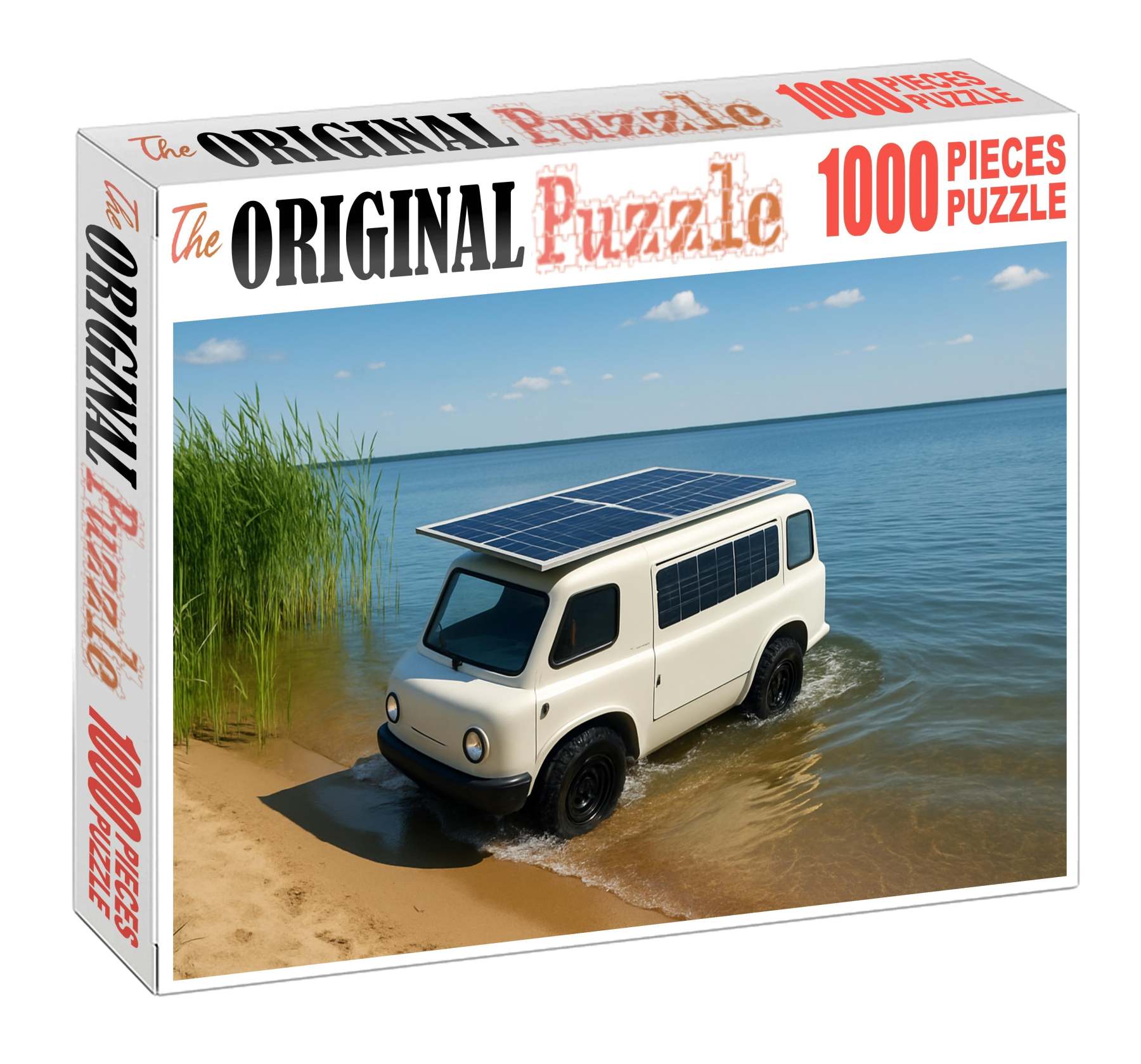 Solar-powered Amphibious Vehicle Challenging Puzzles