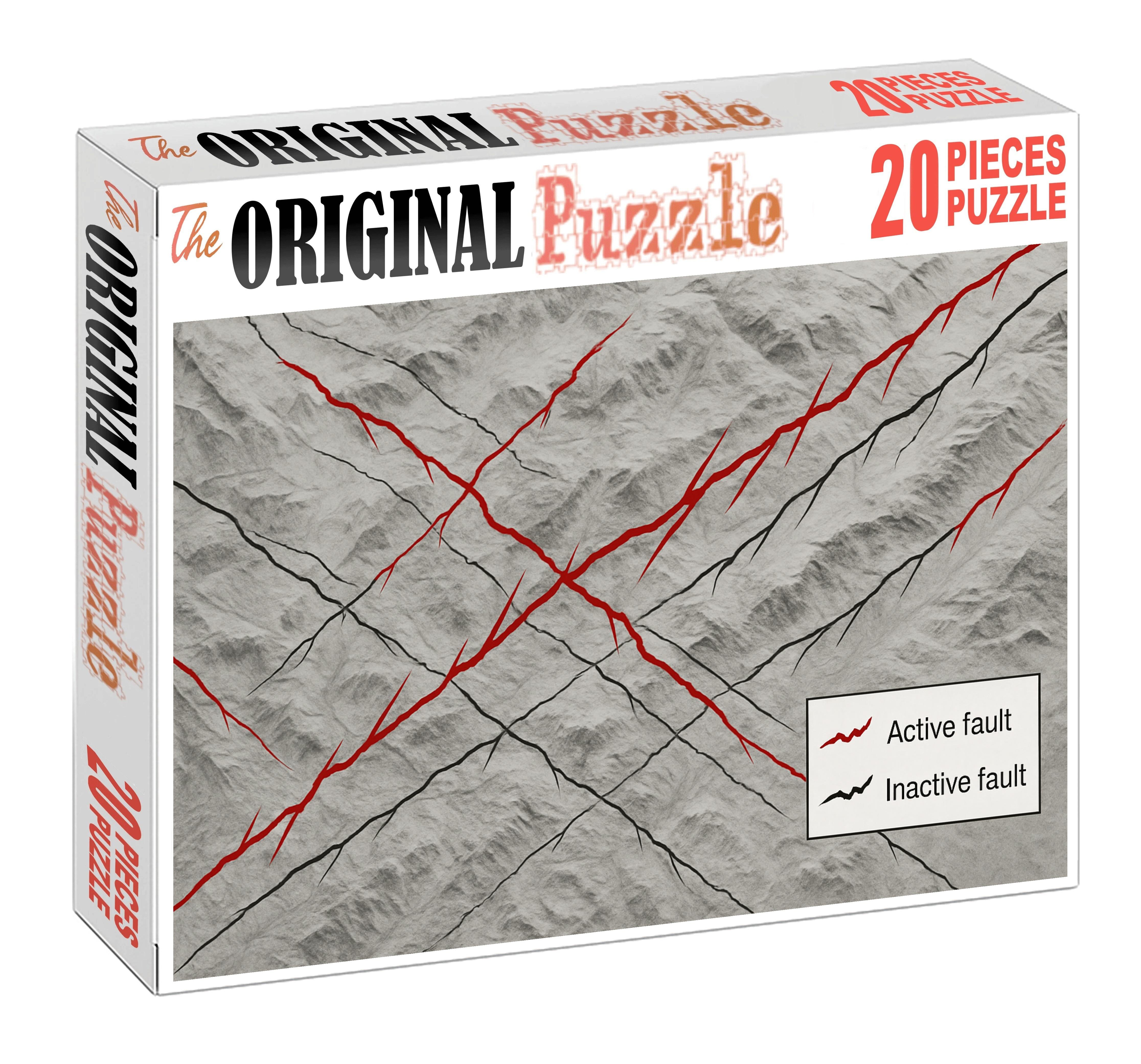 Subterranean Geological Fault Line Map Puzzle For Adults