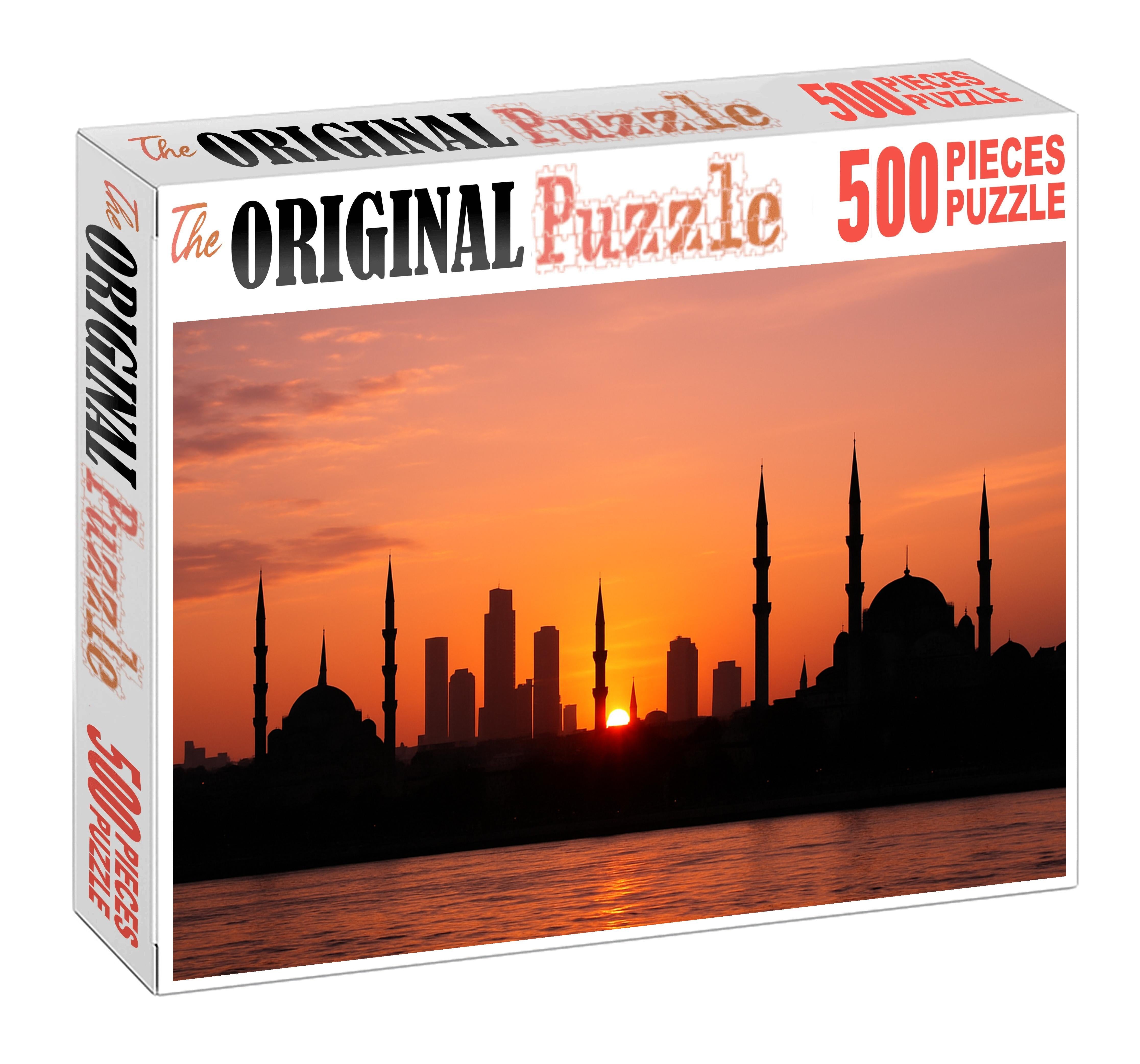 Istanbul Bosphorus Skyline East Meets West In A Historic Maritime Frame 300 Piece Puzzle