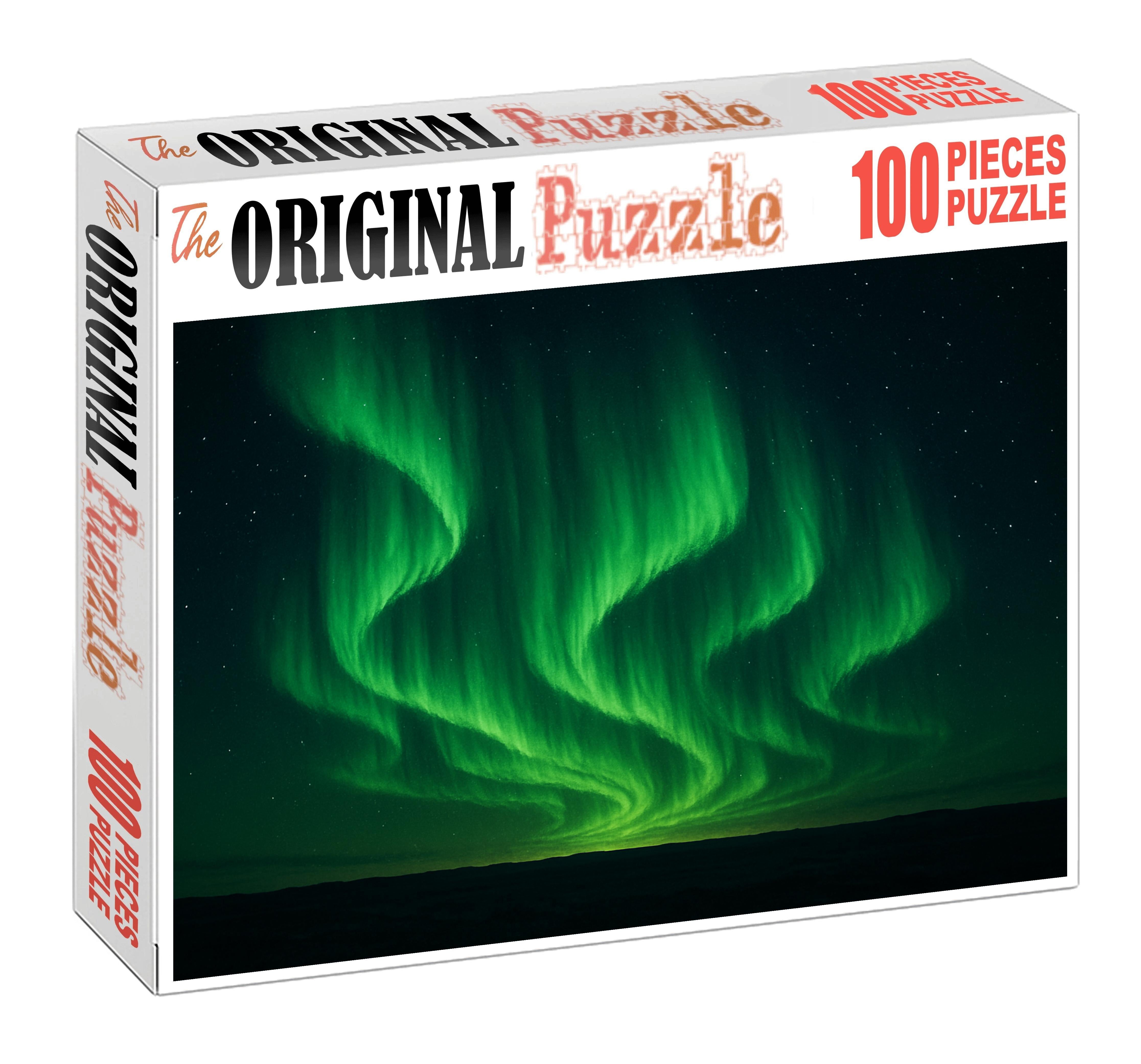 Emerald Auroral Curtain Puzzle For Adults