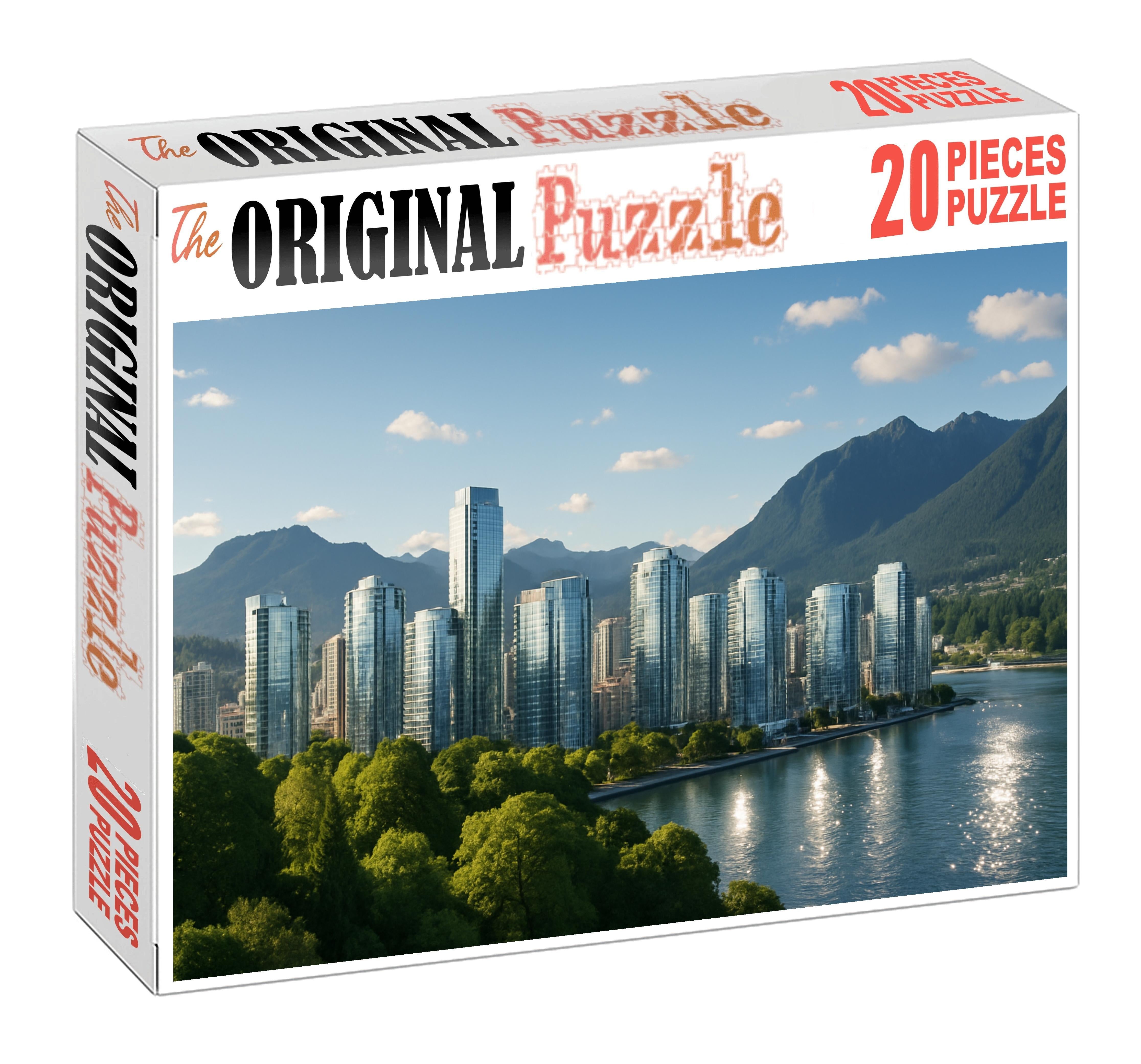 Vancouver Downtown Skyline Renowned For Its Mountain-hugged Urban Layout And Sustainable Design Initiatives Puzzle For Kids