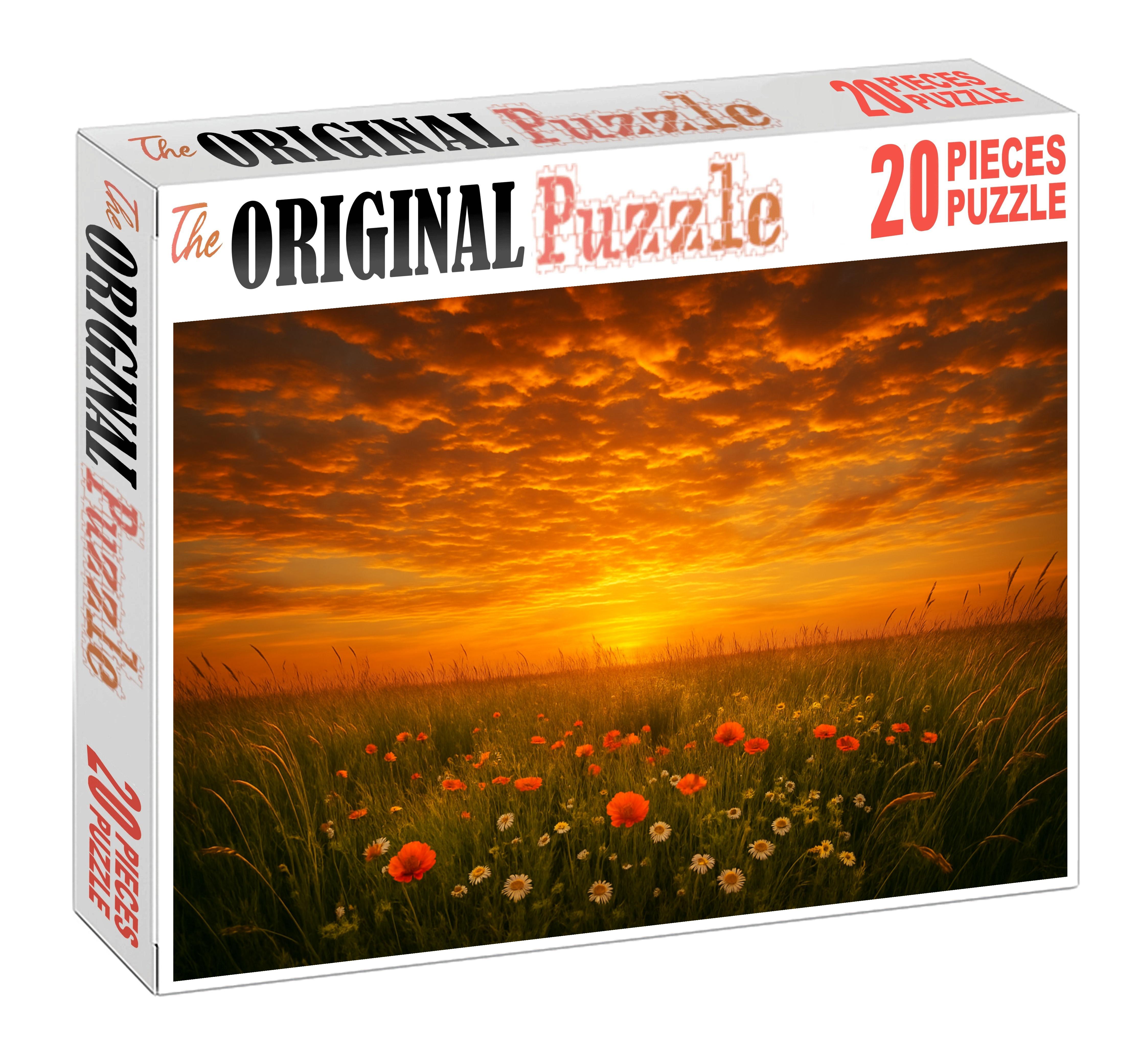 Golden Hour Meadow Puzzle For Adults