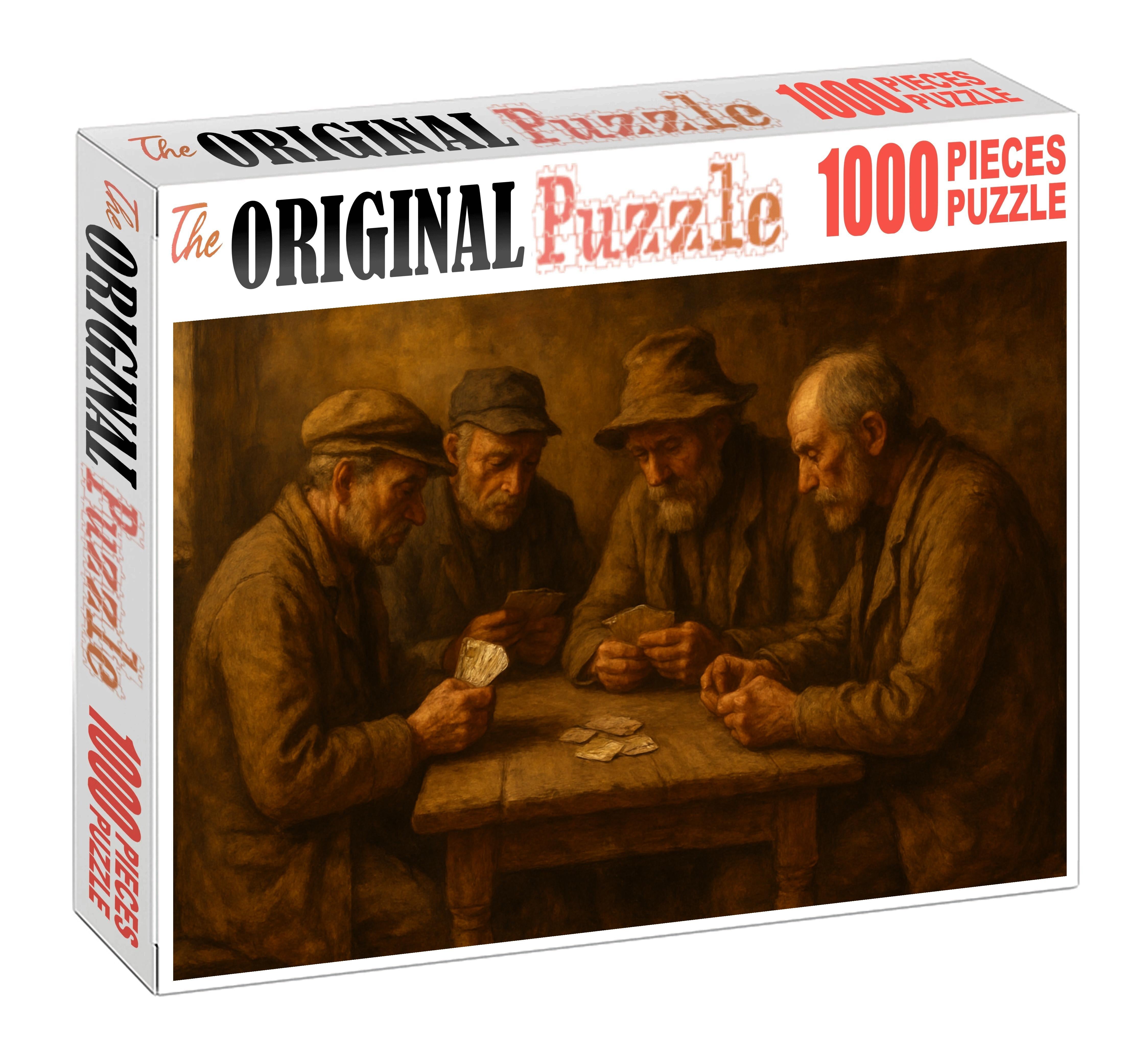 The Card Players Quiet Contest Premium Puzzle Pieces