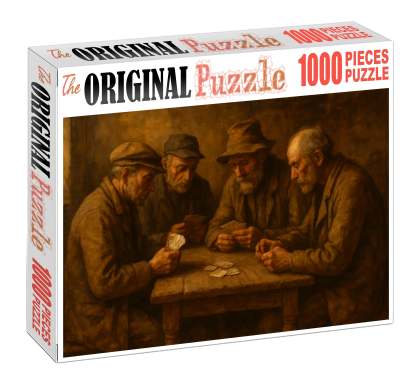 The Card Players Quiet Contest Premium Puzzle Pieces