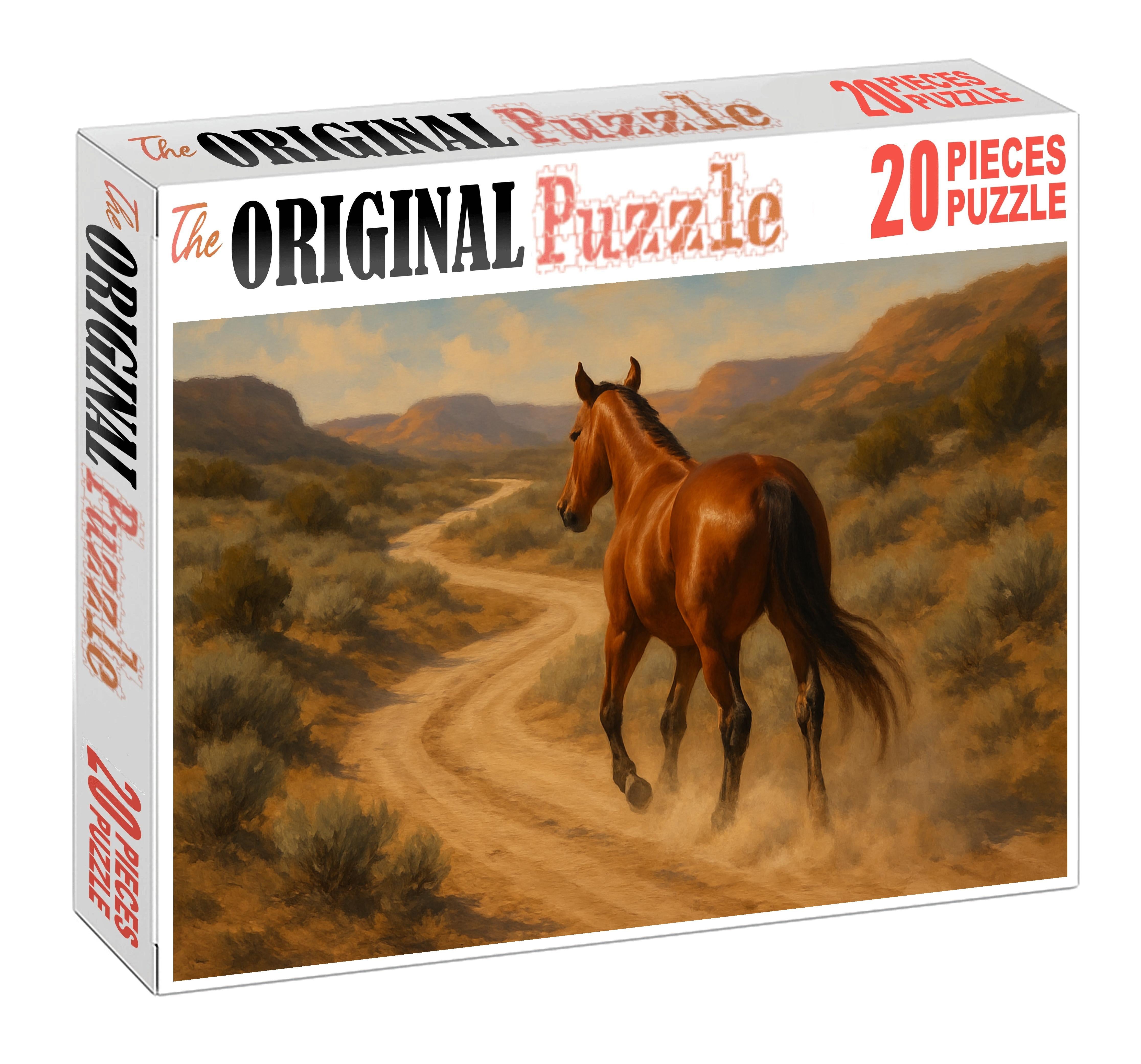 Autumn Ember Endurance Lean Chestnut Gelding With Tireless Stamina Custom Jigsaw Puzzle